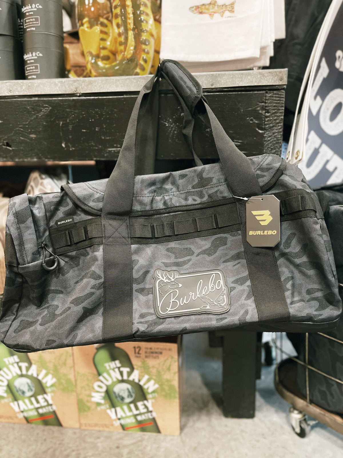 Burlebo- Black Camo Duffle