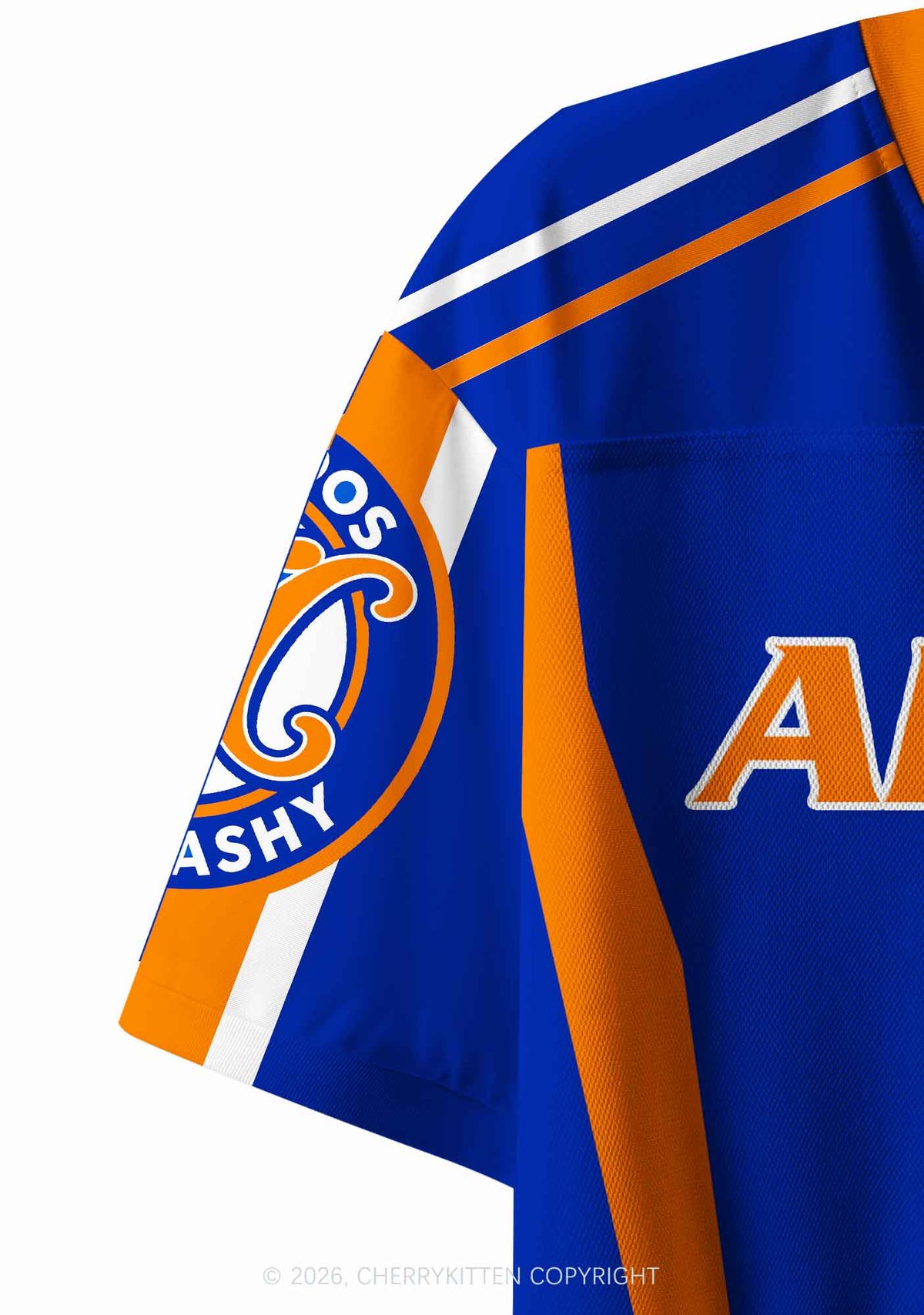 Blue Tattoos Are Trashy Y2K Crop Sport Jersey Shirts Cherrykitten