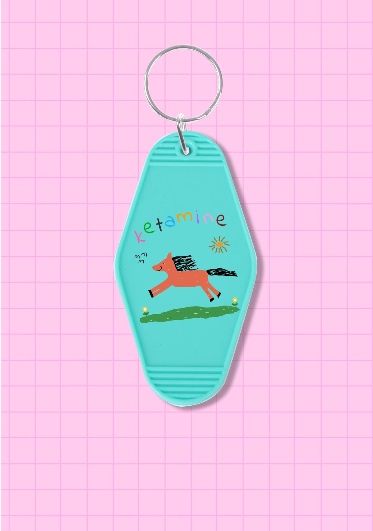Orange Pony 1Pc Y2K Hotel Keychain Cherrykitten