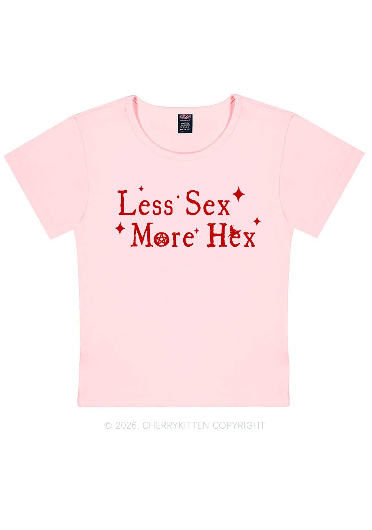 Less Sx More Hex Y2K Baby Tee Cherrykitten