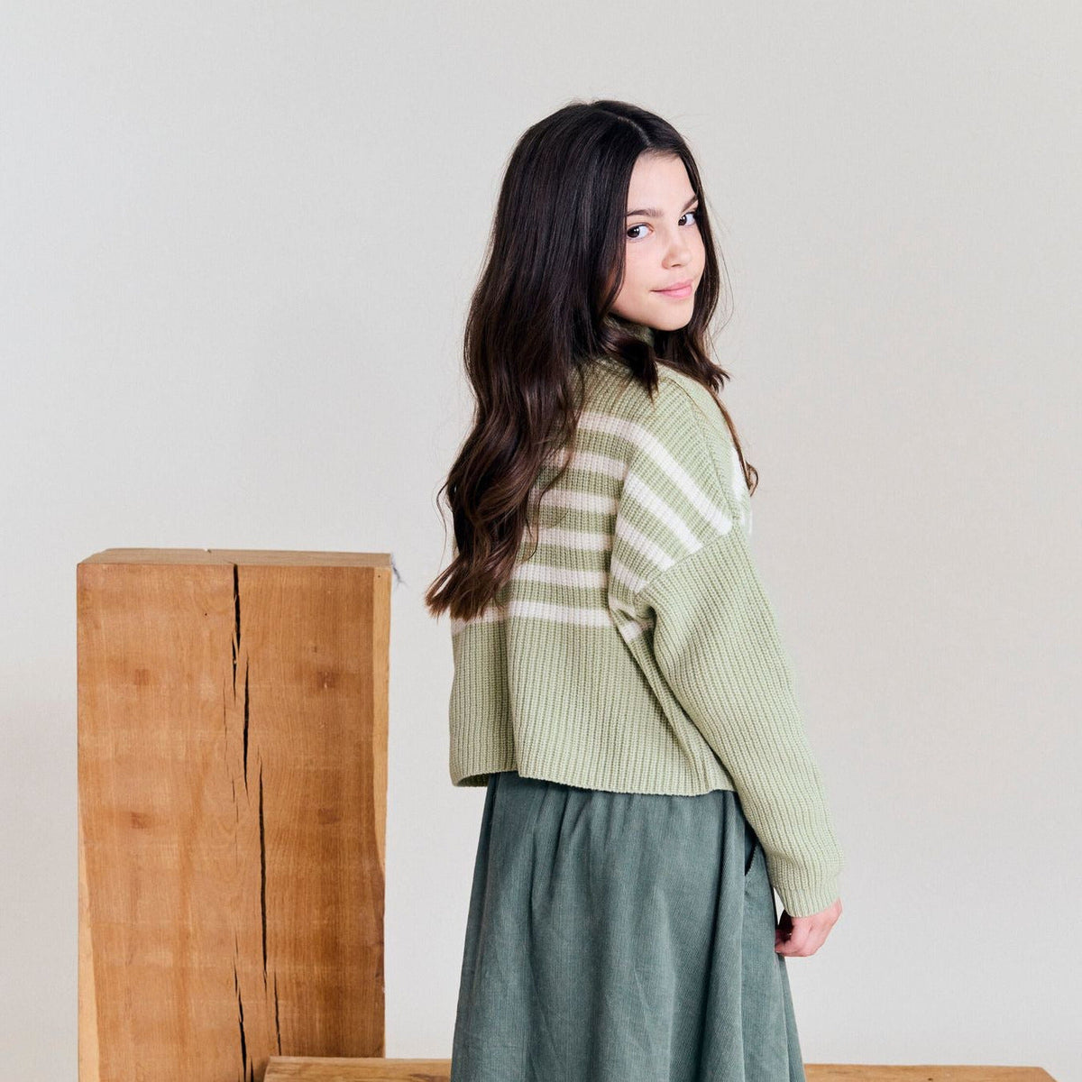 JUICY WOOL STRIPE SWEATER