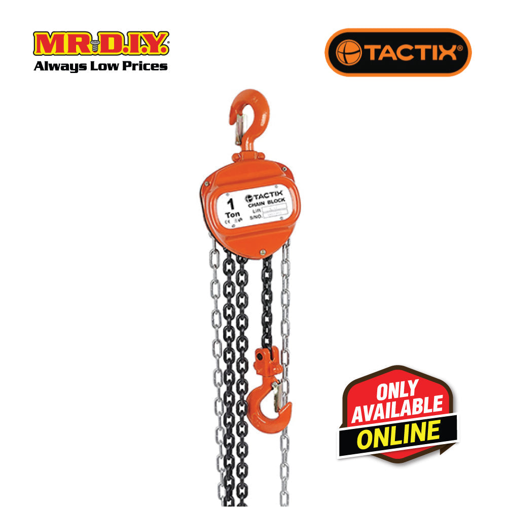 TACTIX Chain Block (5T x 3m)