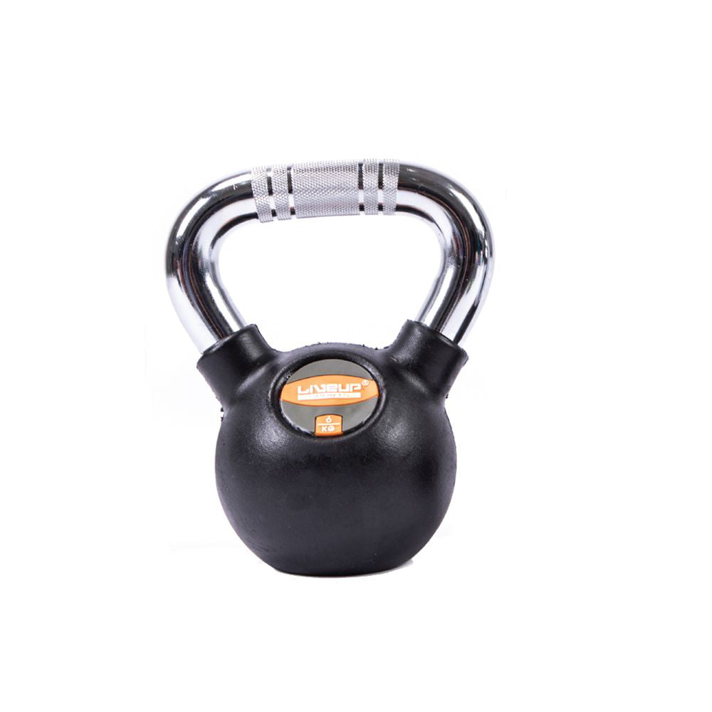 LIVEUP Sports Black Rubber Kettlebell (6KG) LS2044