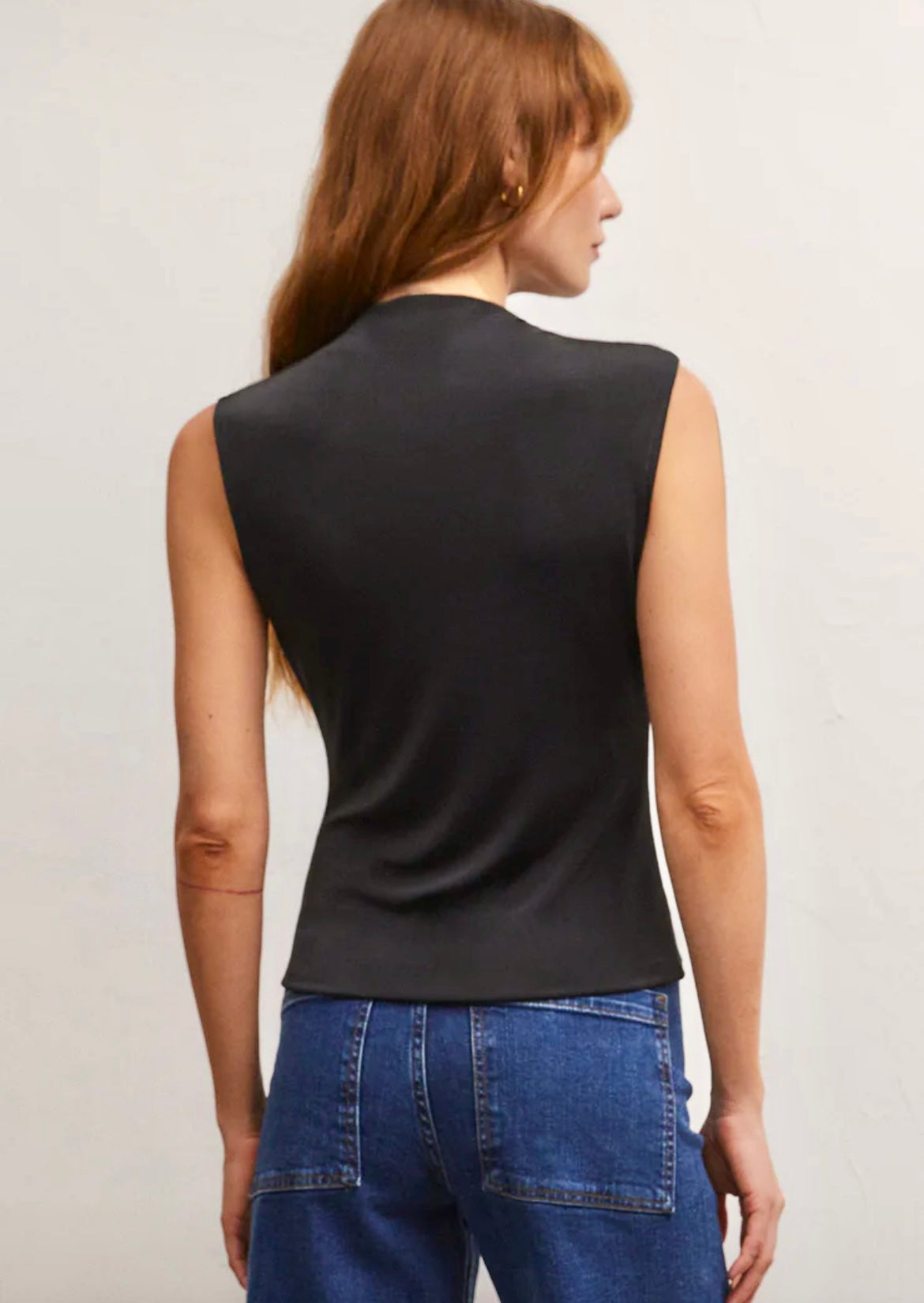Libra Shine Jersey Top - Black