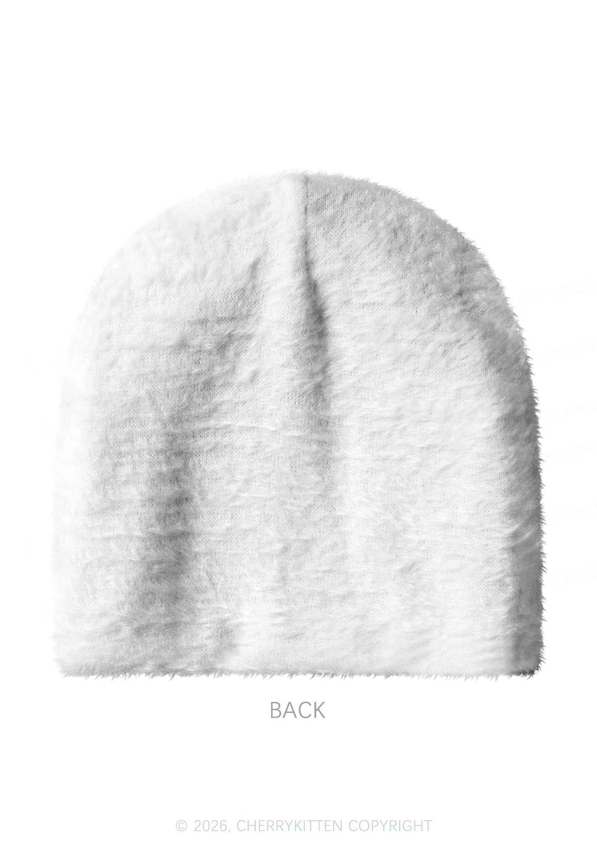 Satan Loves You Heart Halloween Y2K Print Knit Beanie Cherrykitten