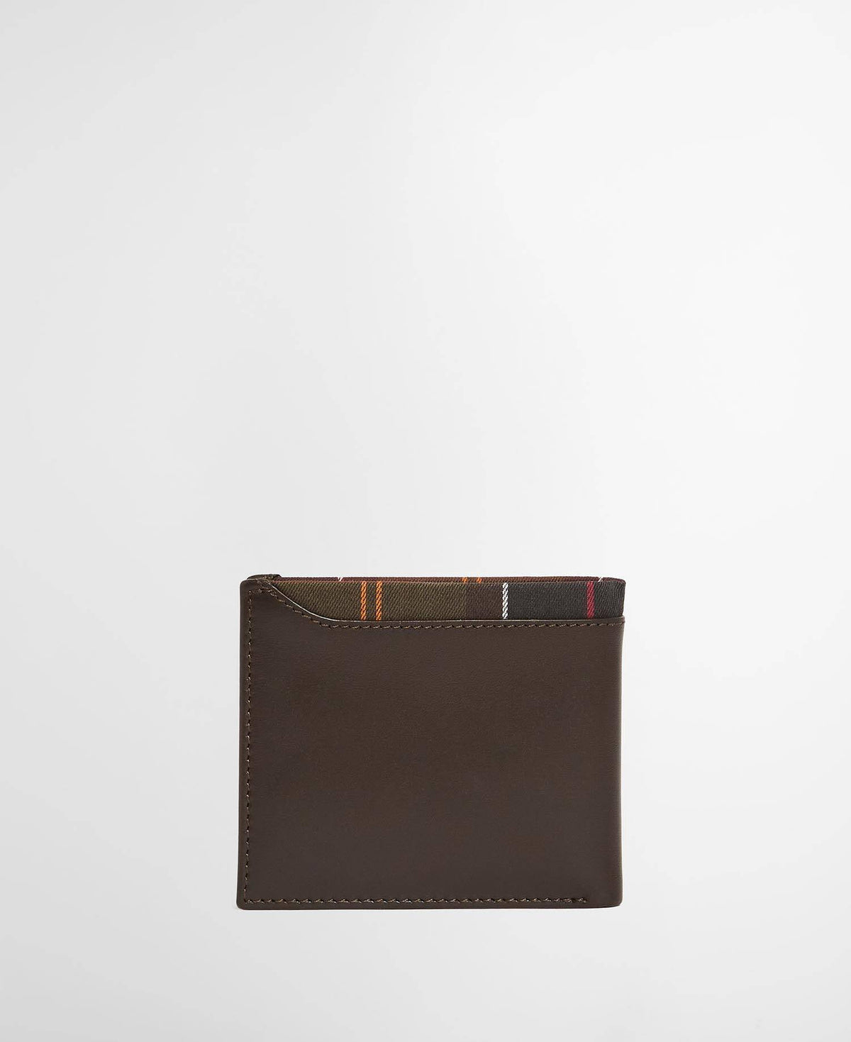 Brodick Billfold Wallet Leather/Tartan