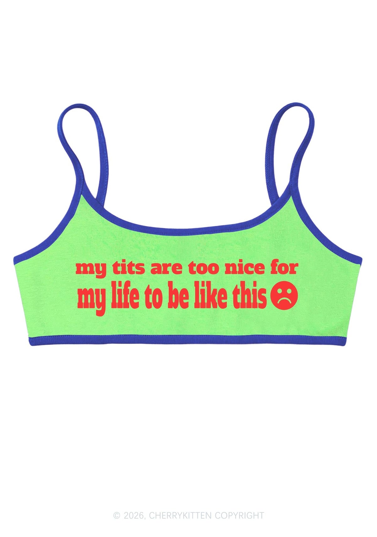 My Txts Are Too Nice Y2K Super Crop Cami Cherrykitten