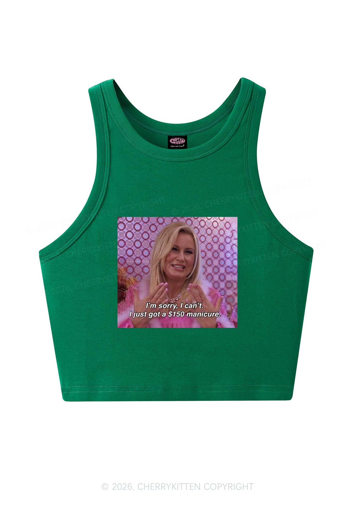 I Just Got Manicure Y2K Crop Tank Top Cherrykitten