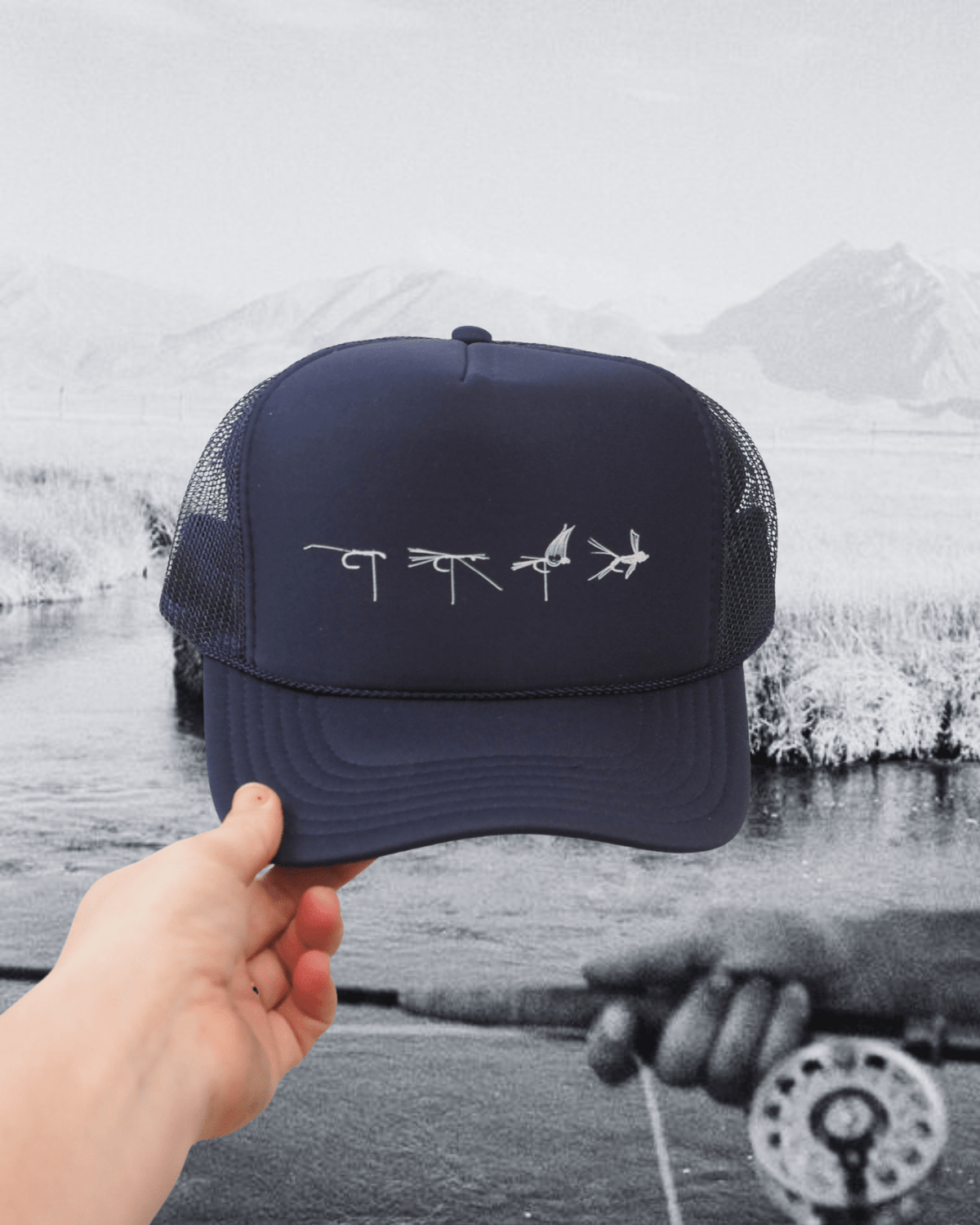 "Fly Tie" Trucker Hat