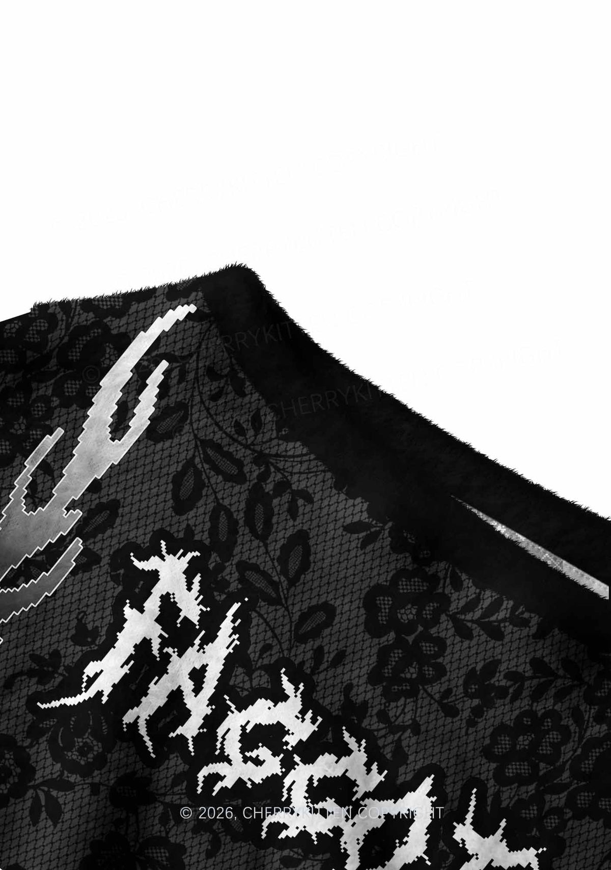 Punk Faggot Pride Y2K Off Shoulder Knit Sweatshirt Cherrykitten