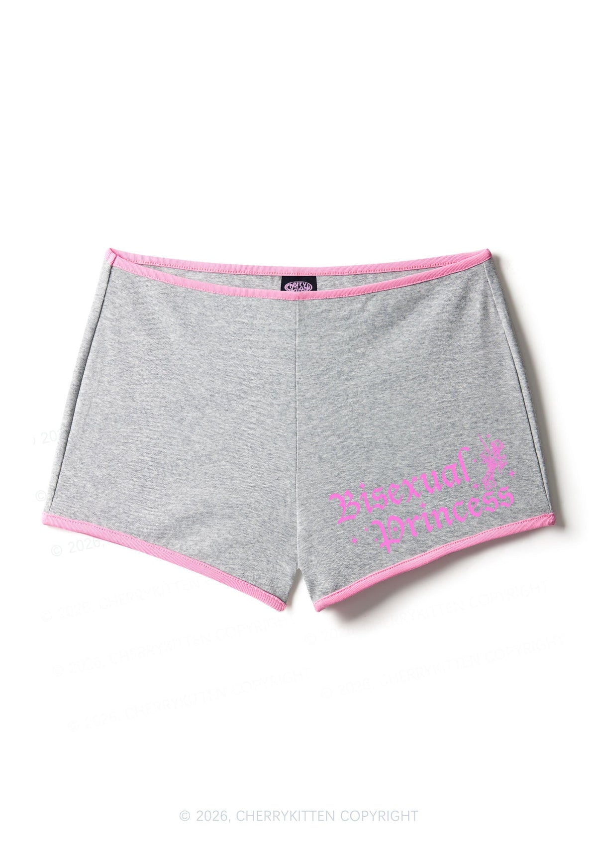 Bisexual Princess Pride Y2K Booty Shorts Cherrykitten