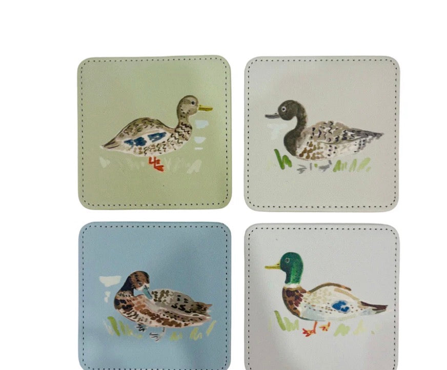 Duck Duck ReversibleCoasters-4 pack
