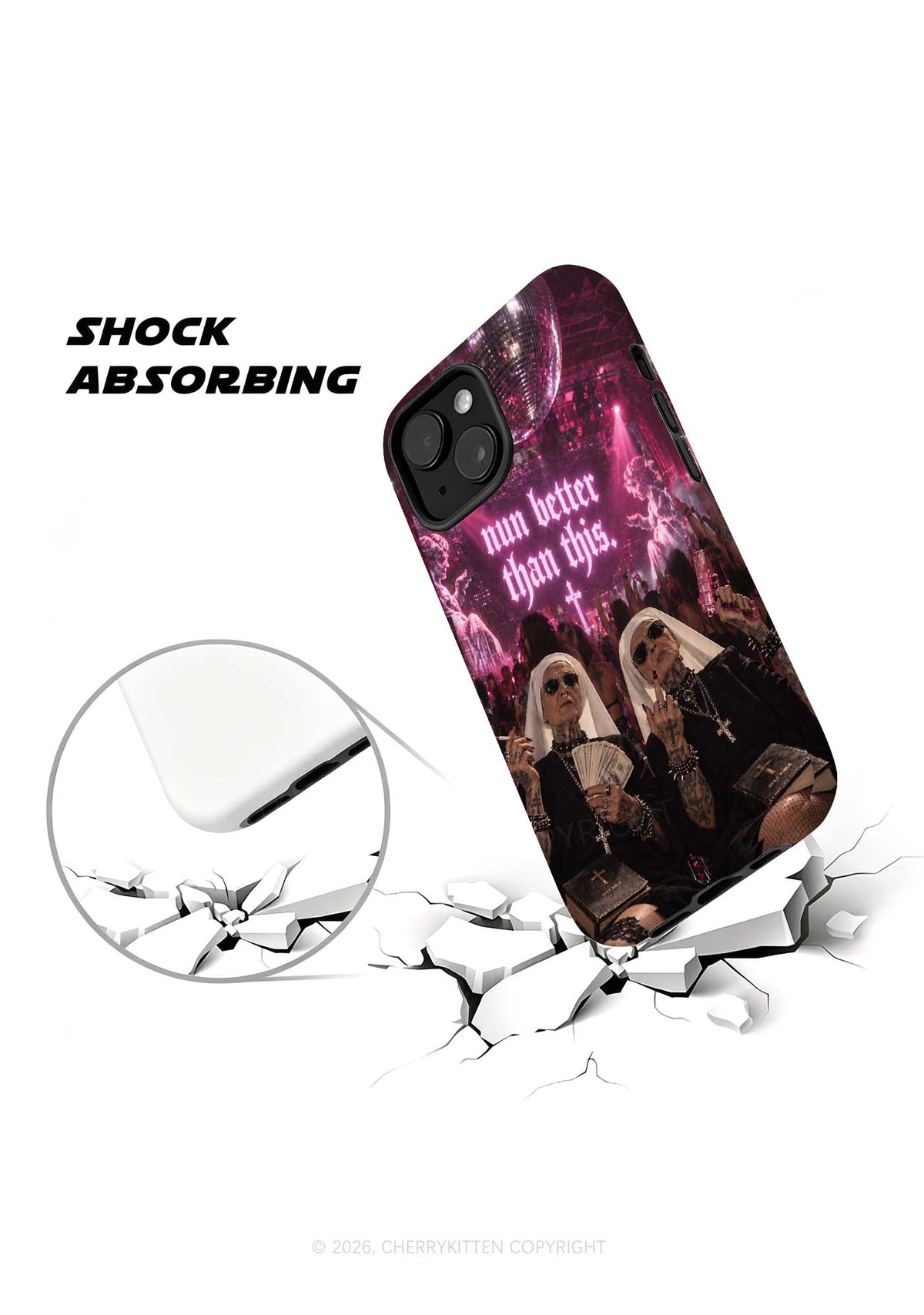 Pink Nun Better Than This Y2K Phone Case Cherrykitten