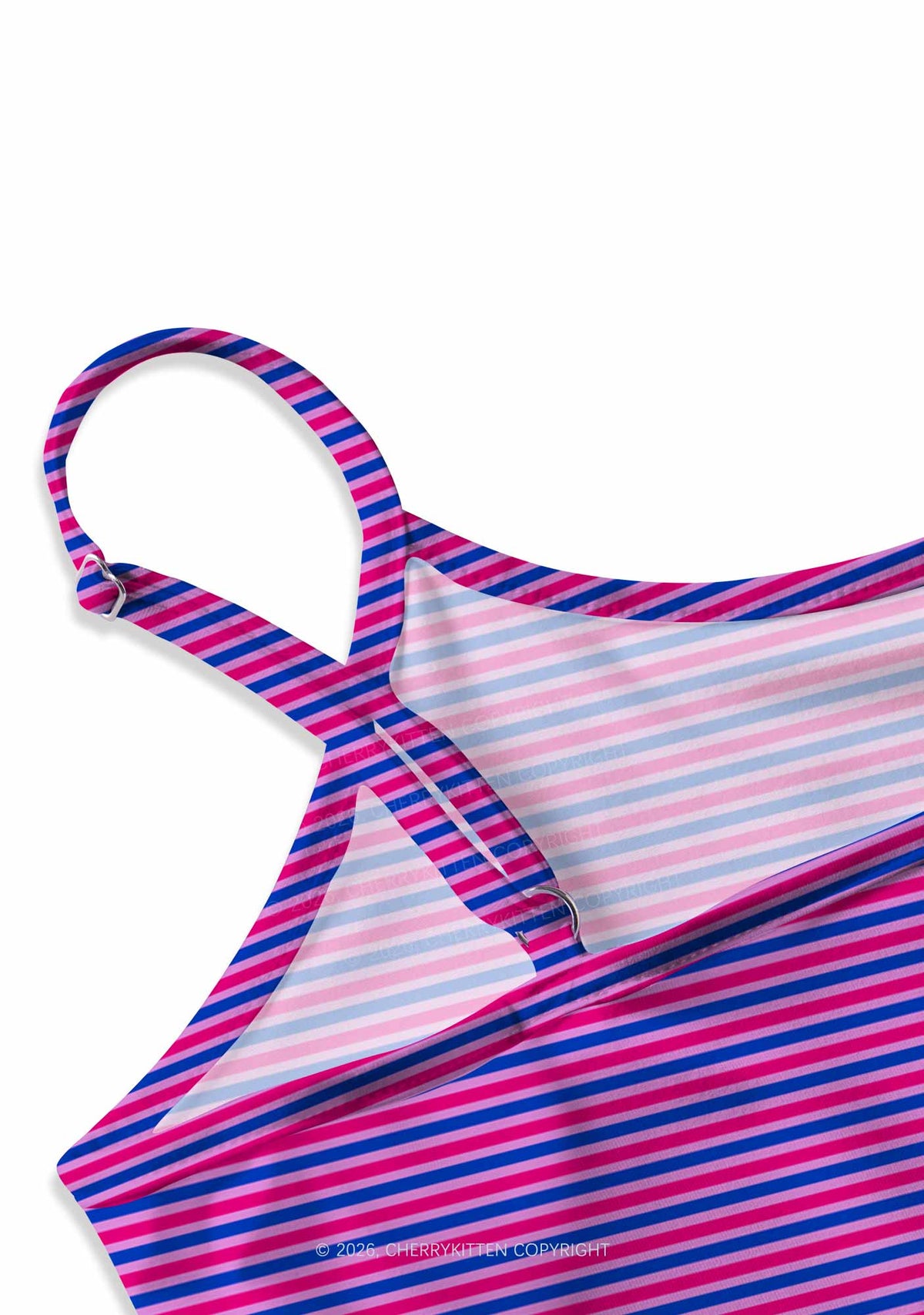 Bisexual Stripes Pride Y2K Print Slip Dress Cherrykitten