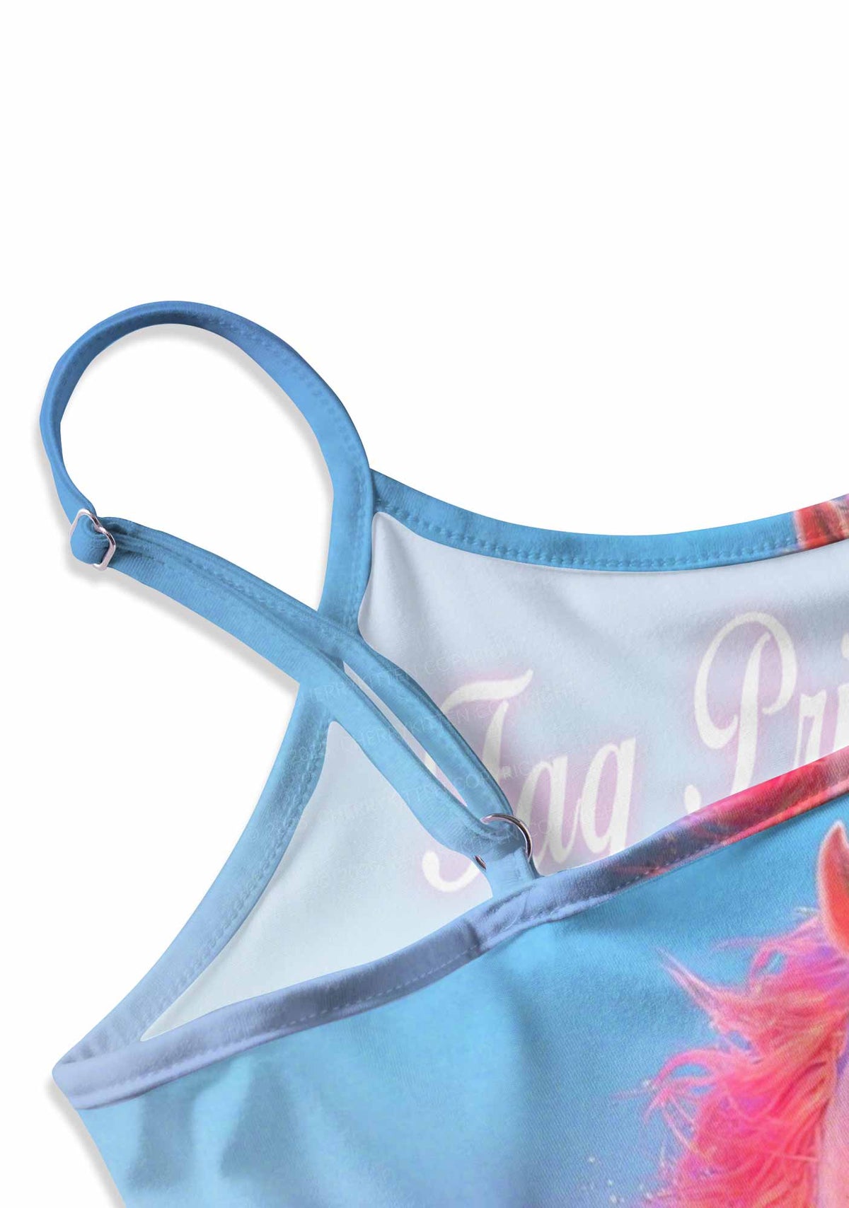 Blue Fag Princess Horse Pride Y2K Print Slip Dress Cherrykitten