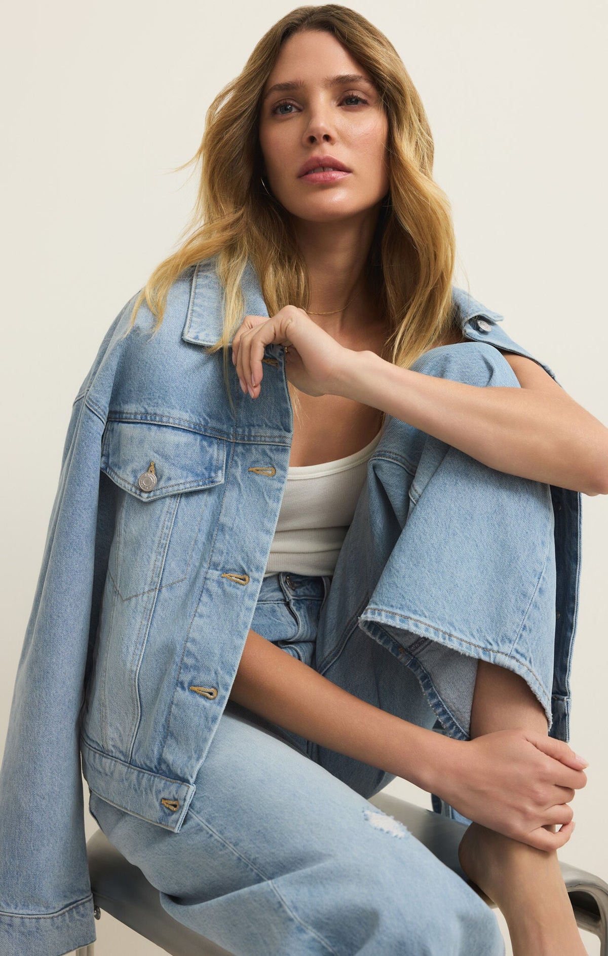 Dani Trucker Jacket - Cove