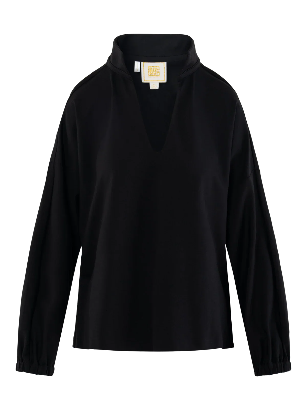 Poppy Top-Black Ponte