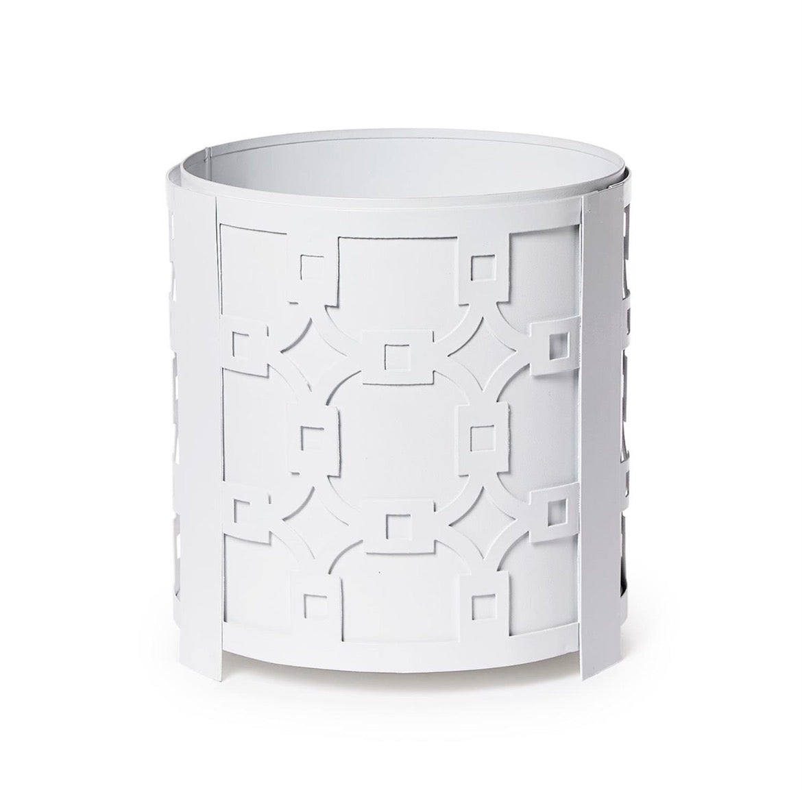 Laser Fretwork Round Metal Planter