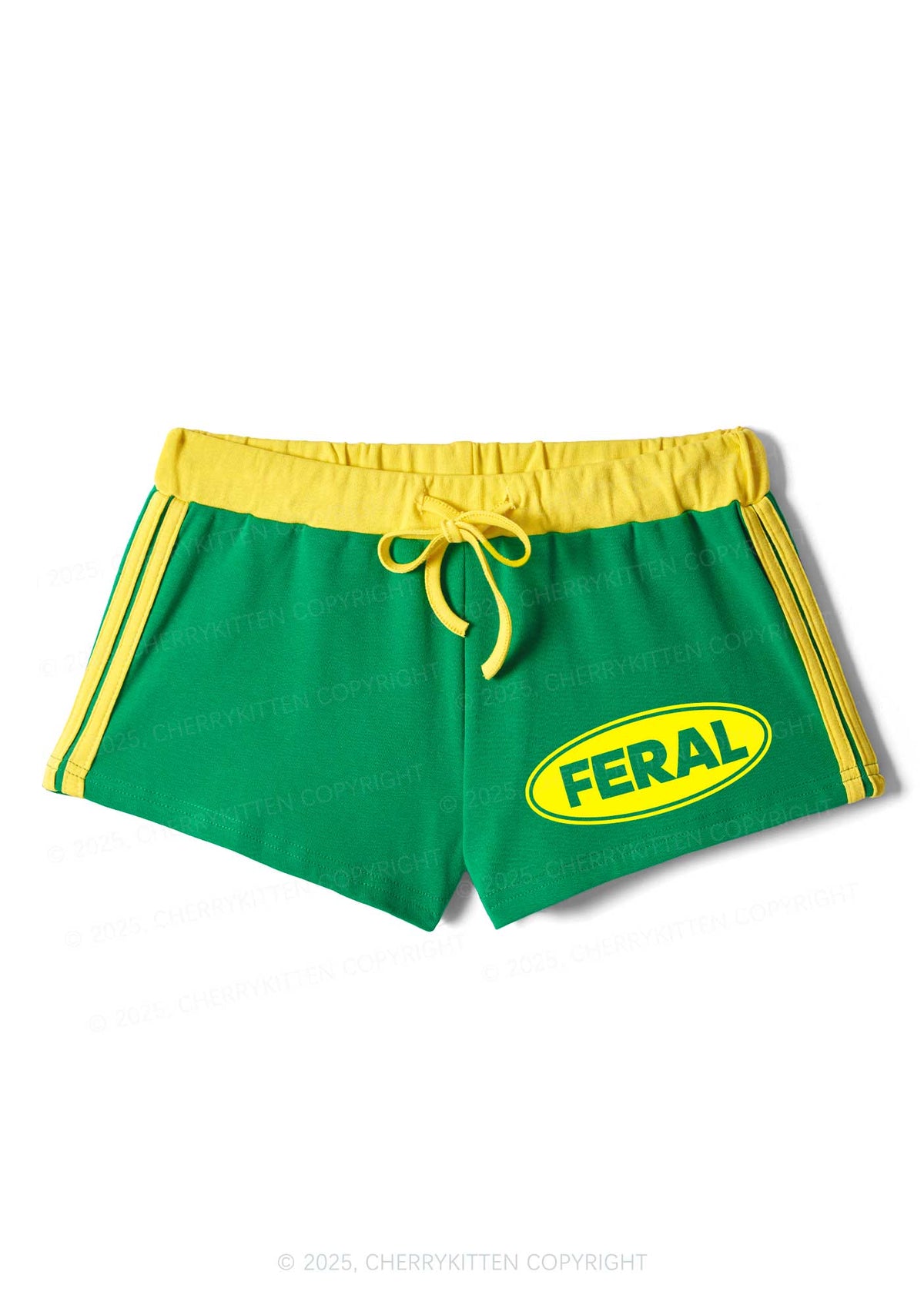 Feral Y2K Drawstring Mini Shorts Cherrykitten