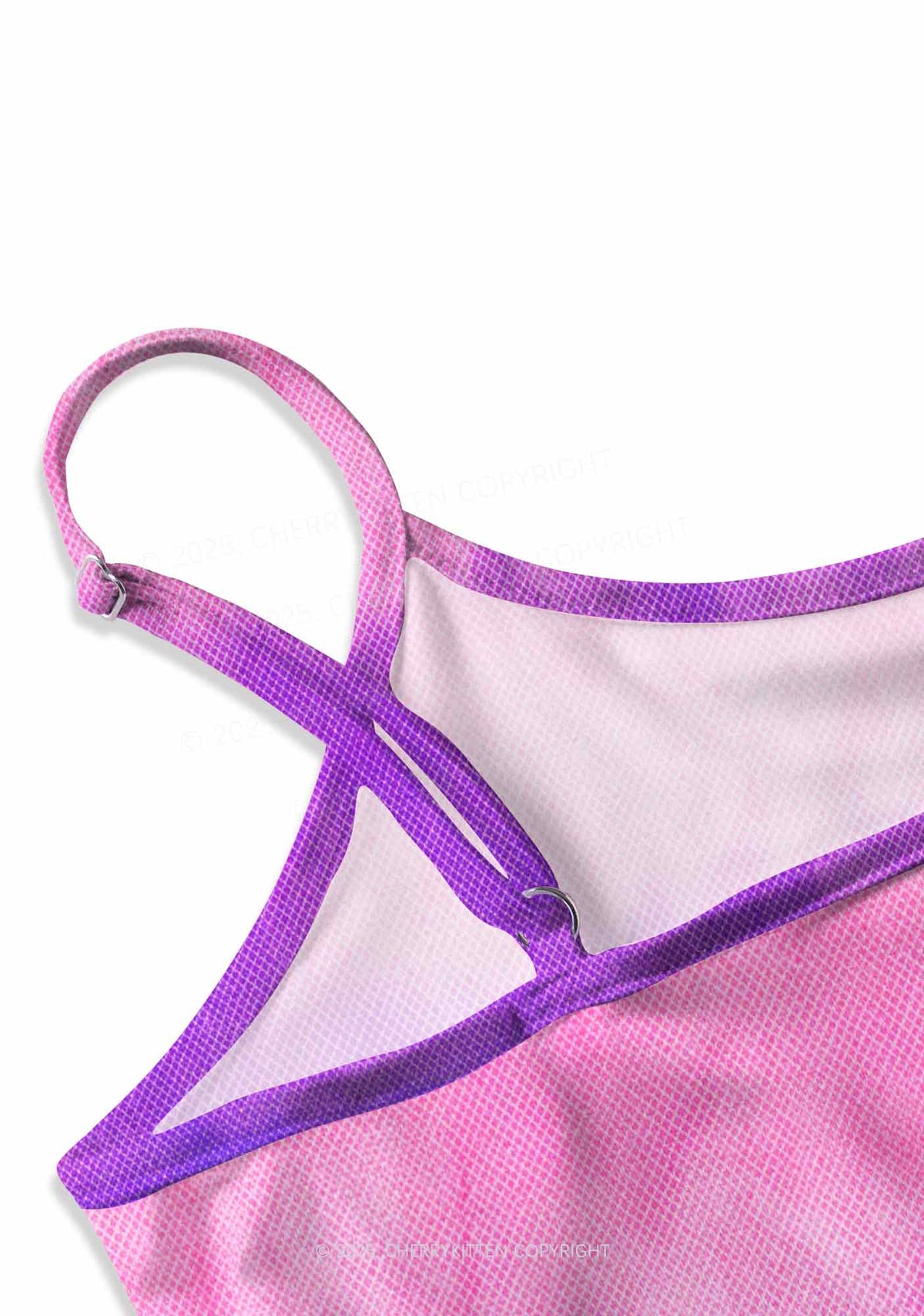 Bisexual Pride Y2K Print Slip Dress Cherrykitten