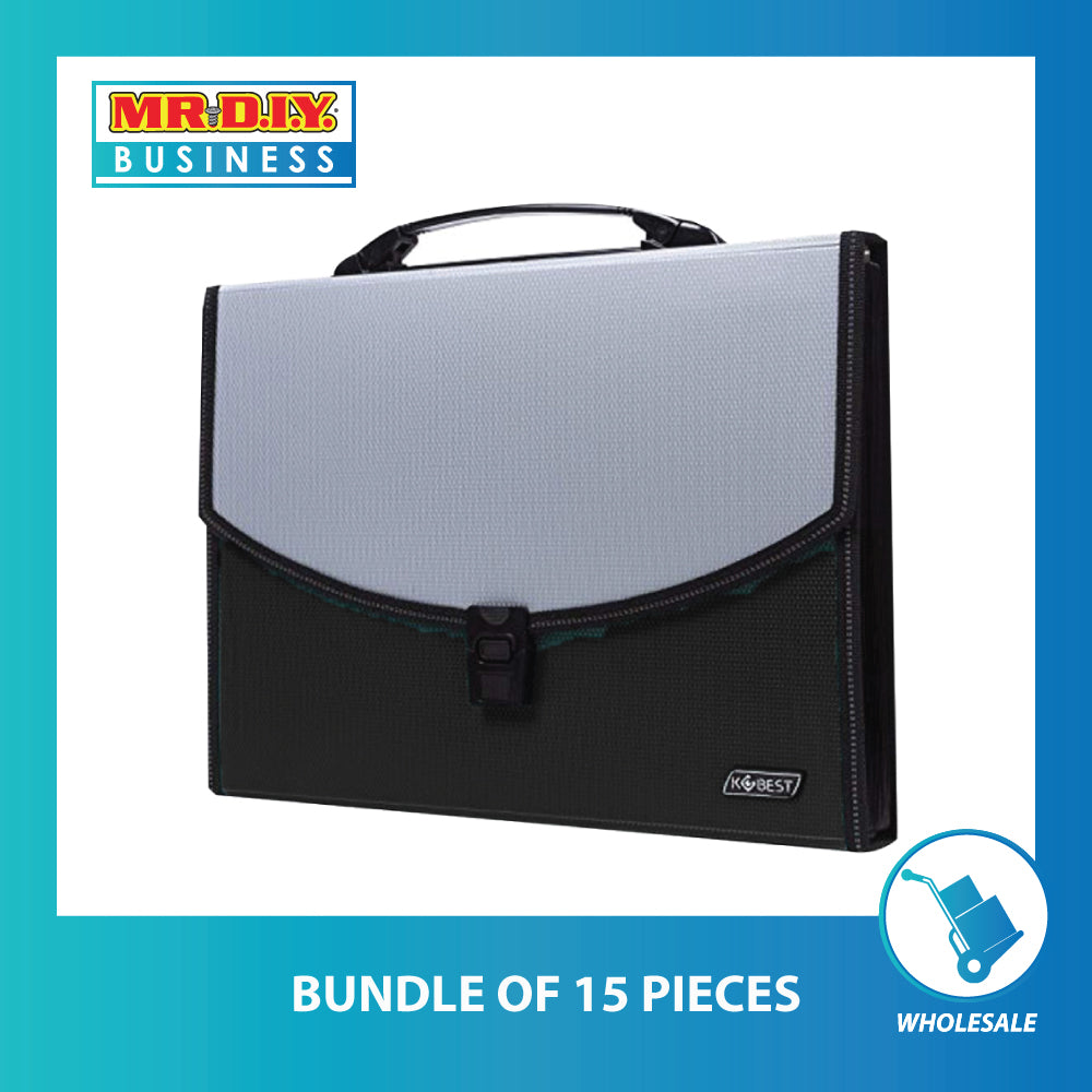 KOBEST 12 Pockets A4 Document File Folder Bag