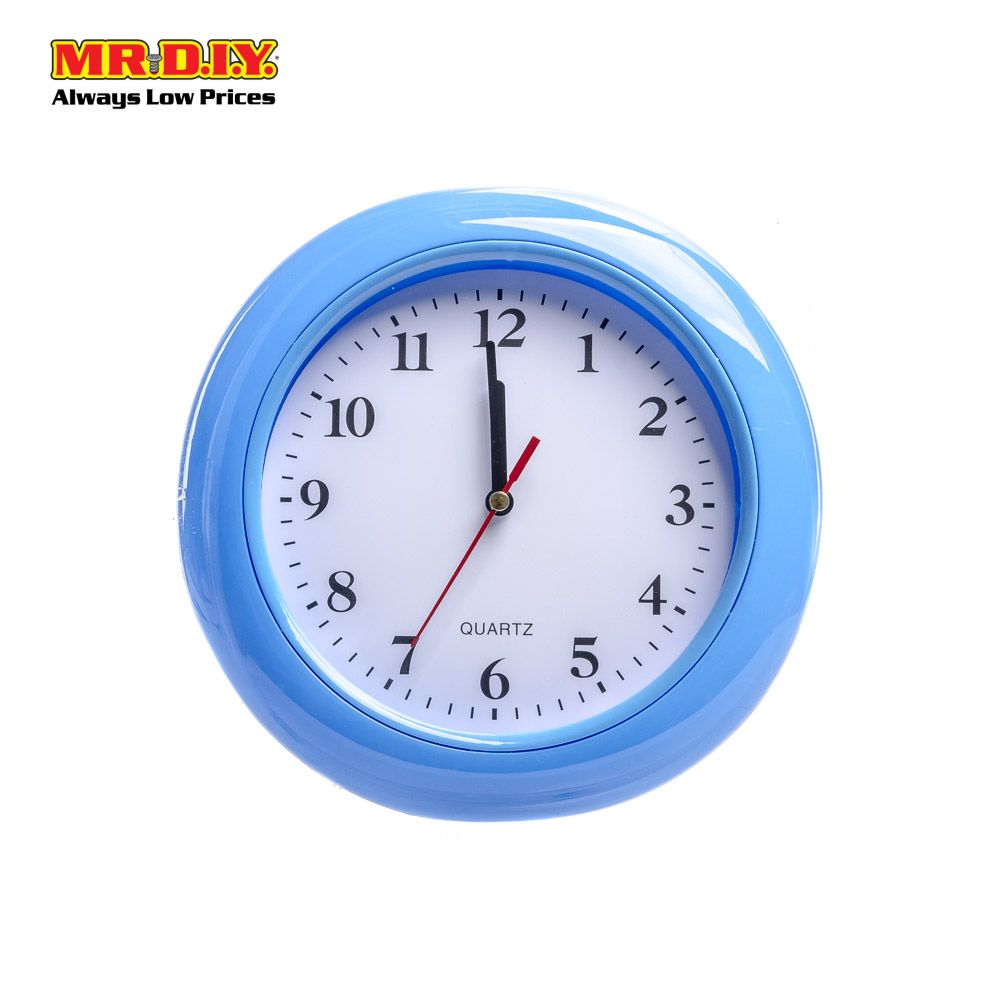(MR. DIY) QUARTZ Plastic Analog Wall Clock Modern Jam Dinding (20cm)