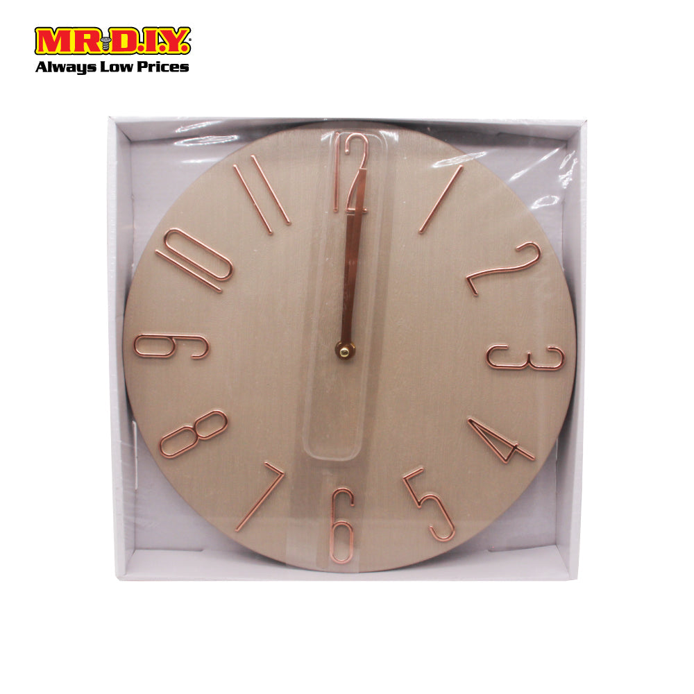 (MR.DIY) Circular Minimalistic Wall Clock WSH-0440-12