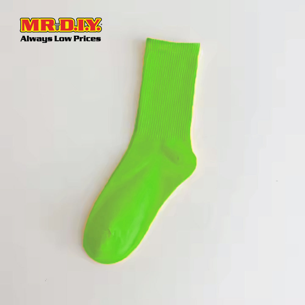 (MR.DIY) Unisex 5-8 Years Ankle Kid Cotton Socks - Light Green - Color Series
