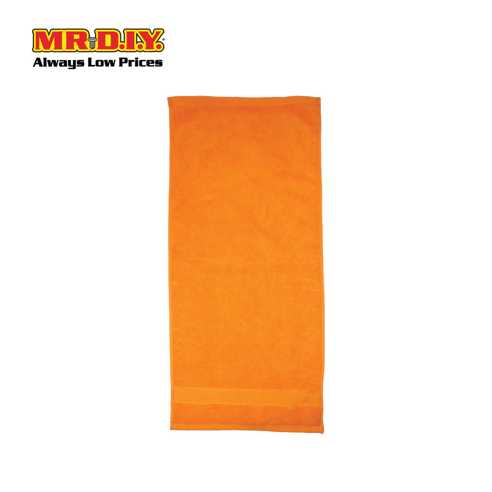 (MR.DIY) Absorbent Premium Cotton Bath Towel (70cmx140cm) - Orange - Color Series