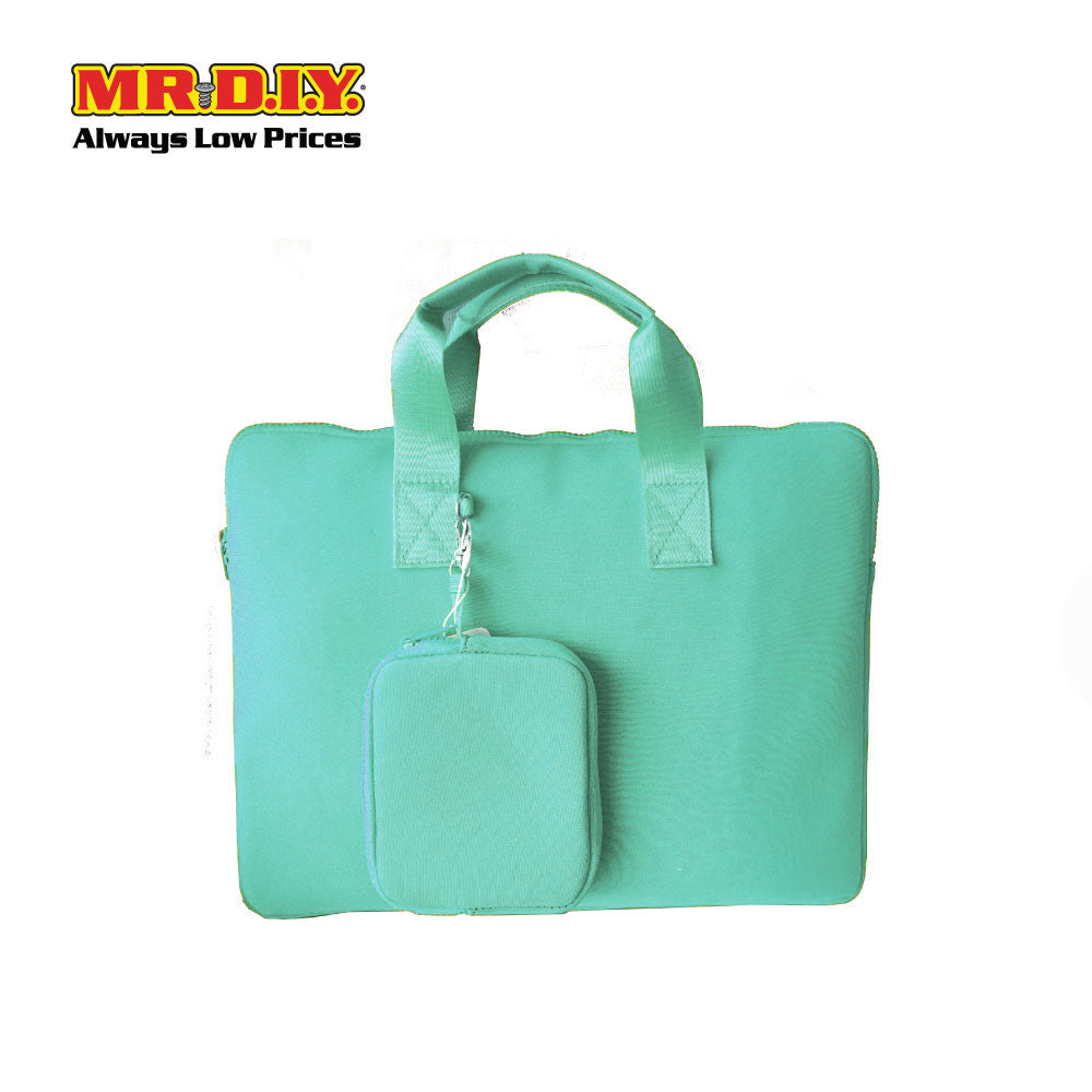 (MR.DIY) Plain Briefcase Office Laptop bag - LIGHT GREEN - Color Series