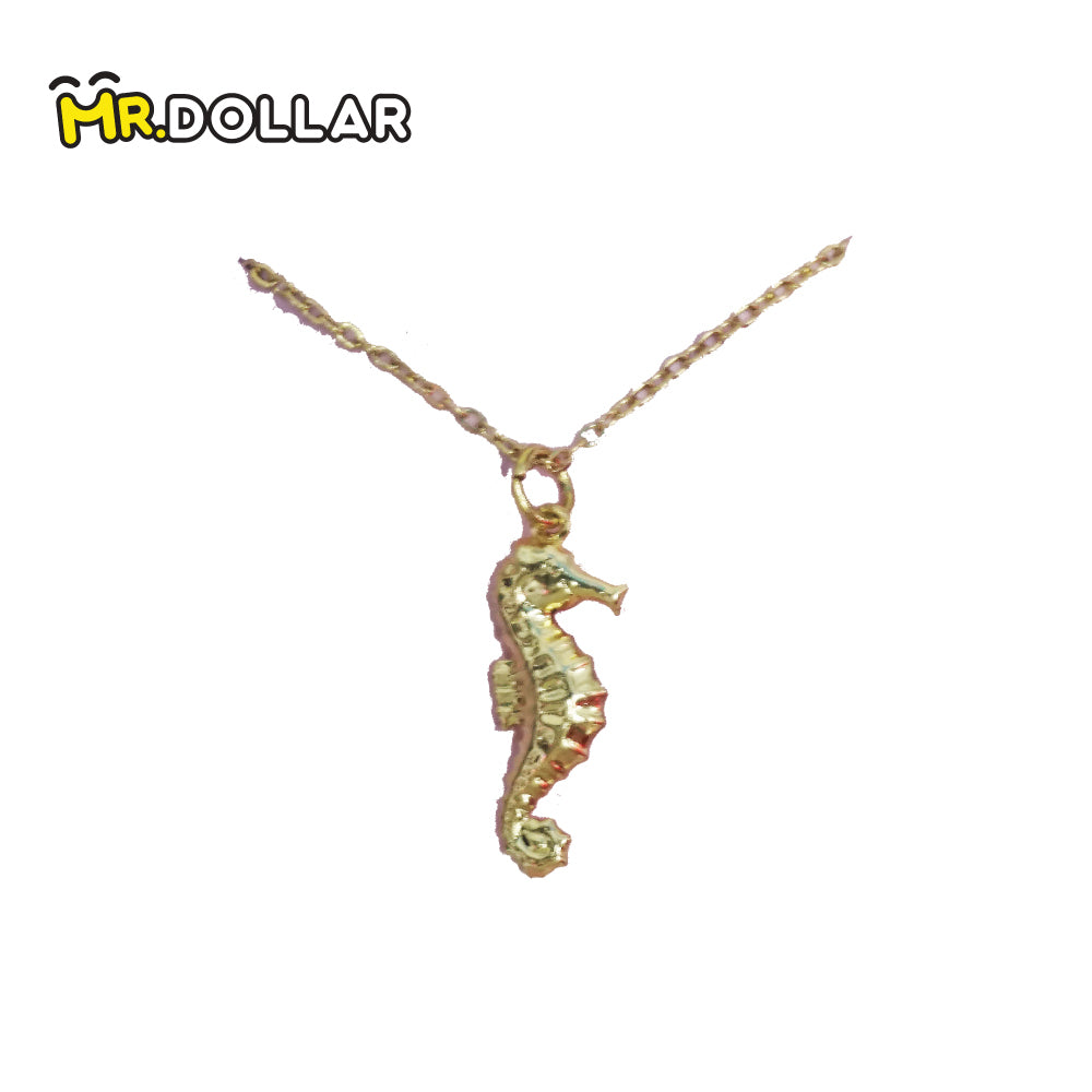 HIAS JEWELLERY Pearl Life Gold Necklace with Pendant (SF,P,SS,SH) - Seahorse