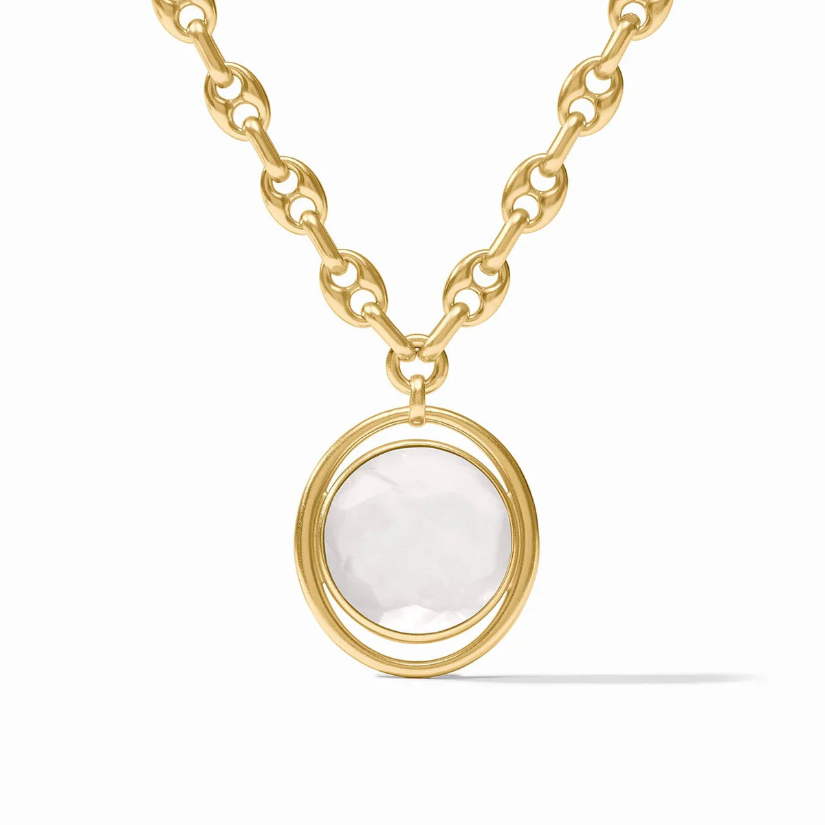 Laguna Statement Necklace-Gold & Iridescent
