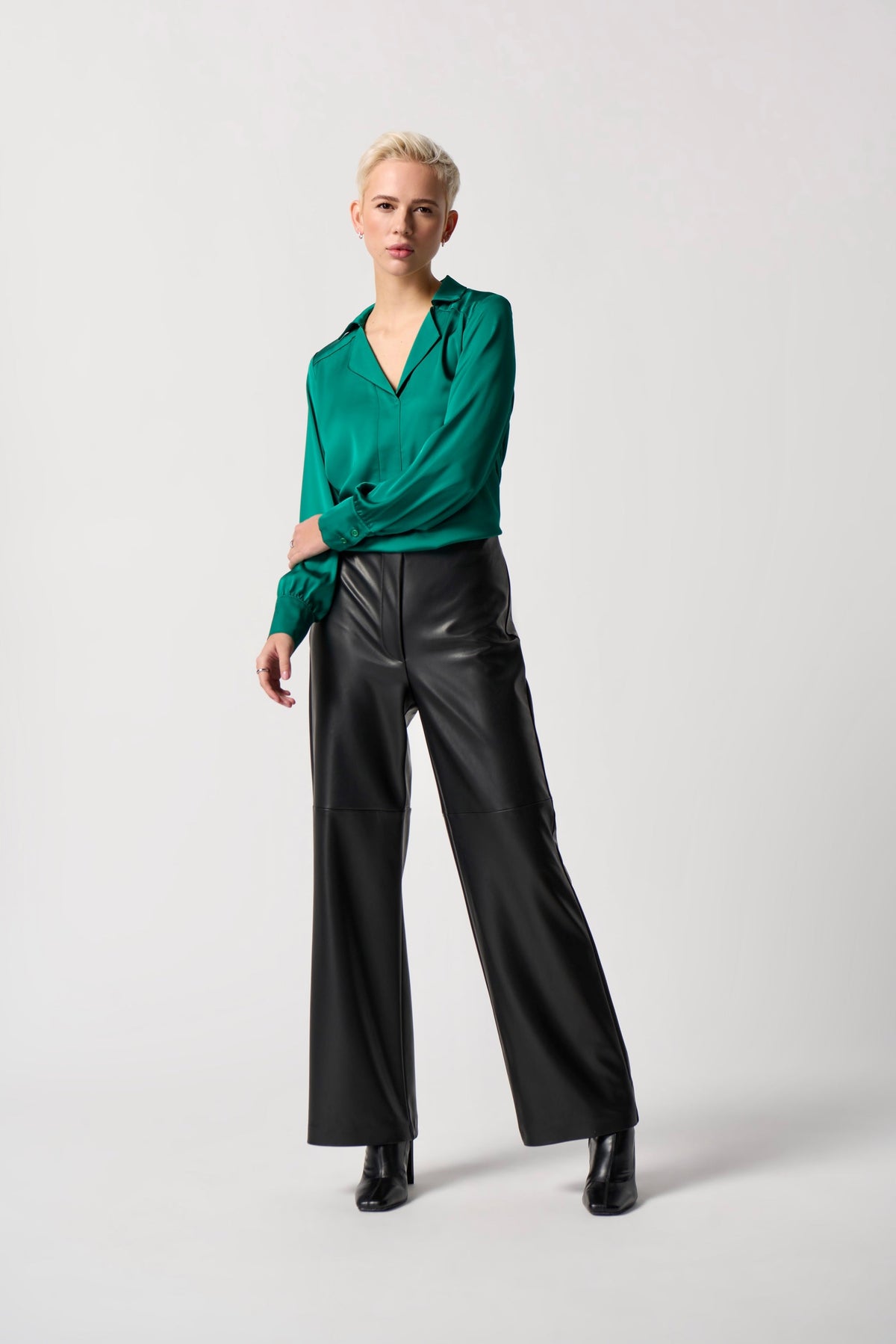 Opulence Notched Collared Blouse