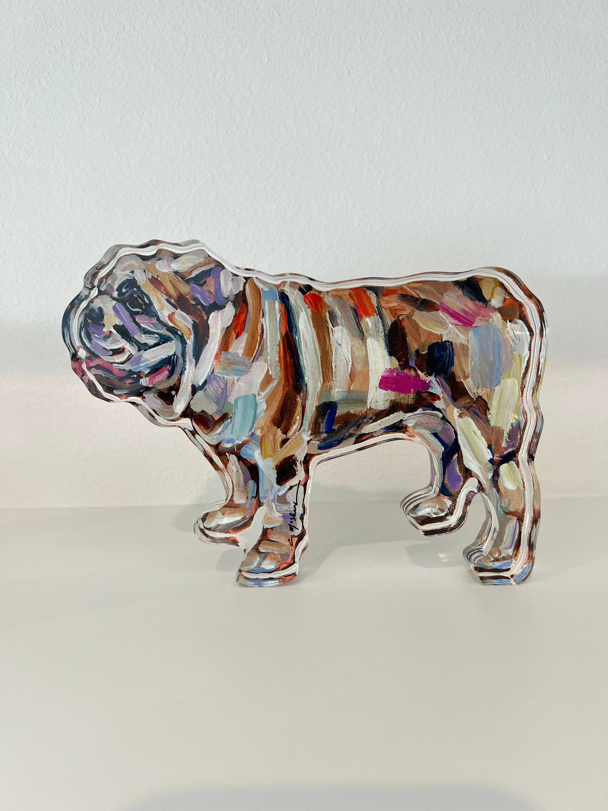 Bulldog acrylic- Large