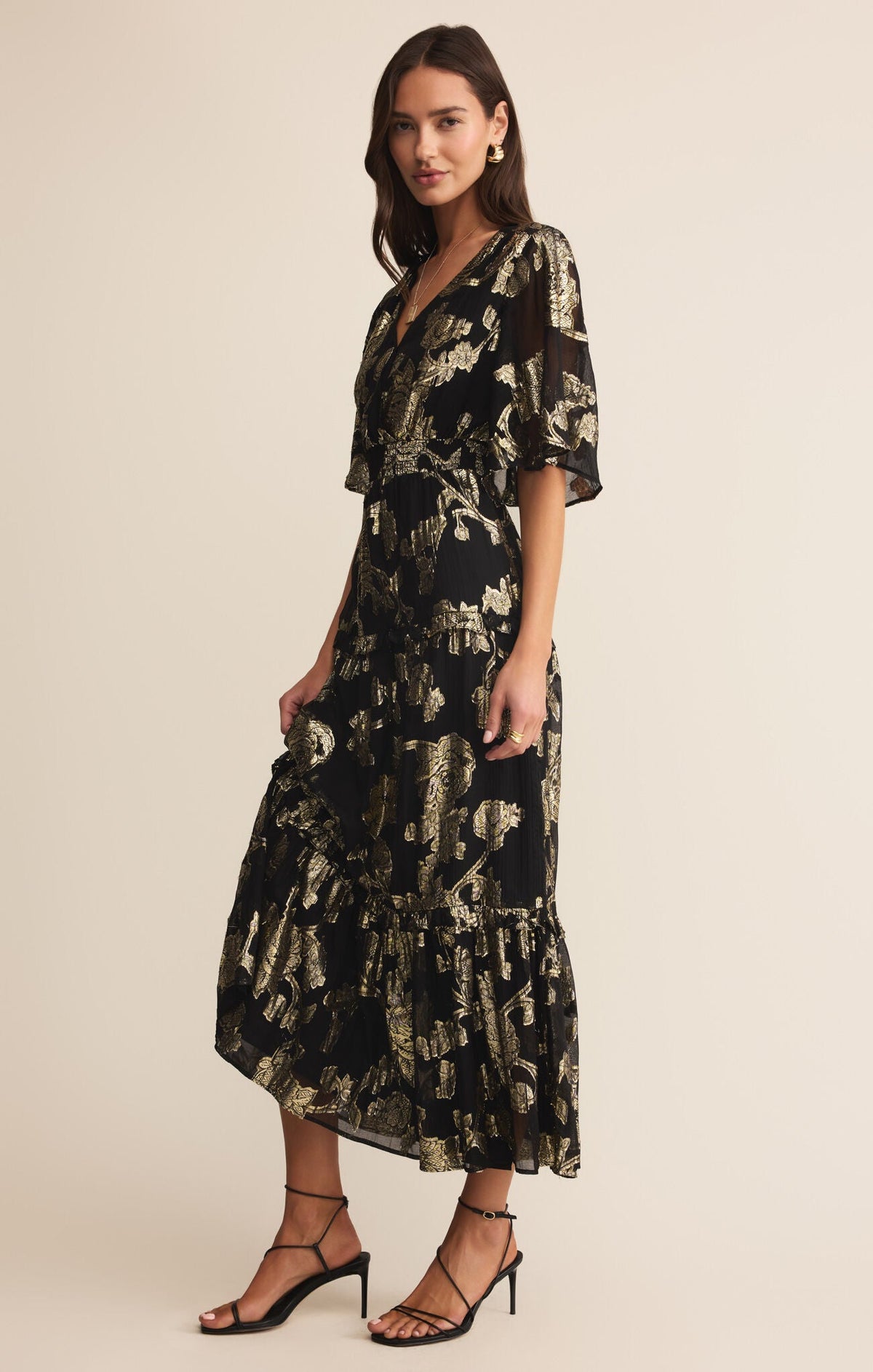 Kiera Jacquard Maxi Dress