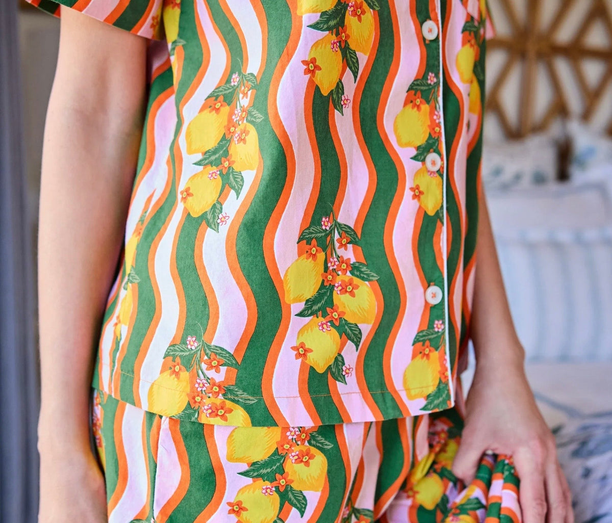 Short PJ Set-Lemon Twist