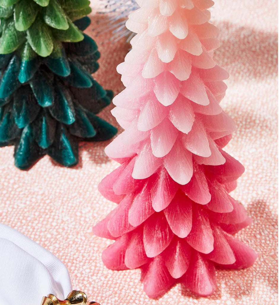 Ombre’ Christmas Tree Candle