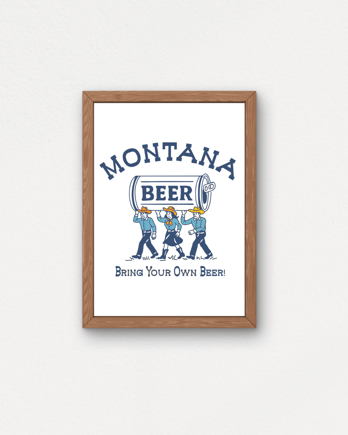 "Montana Beer" Small Poster