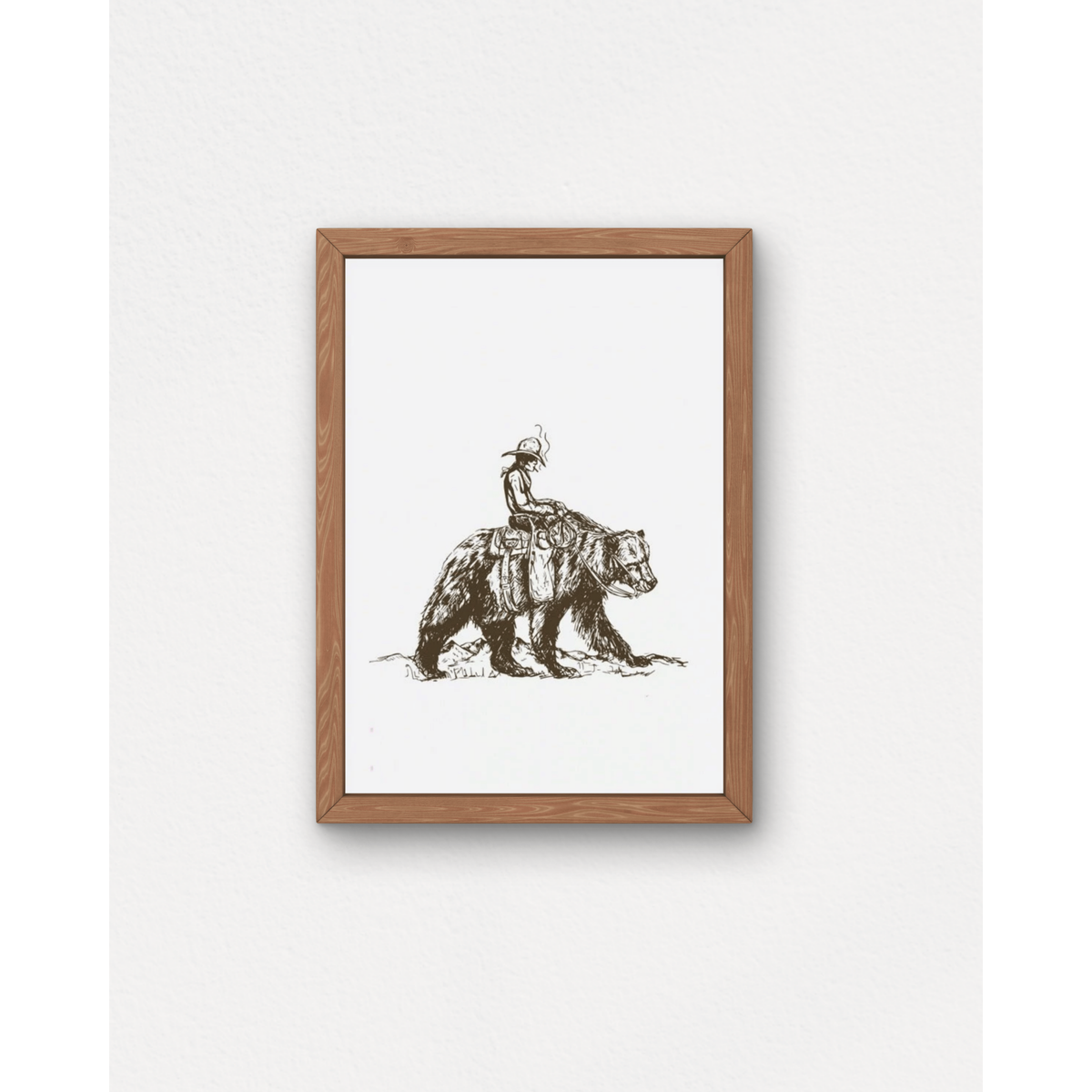"Bear Back" Small Poster