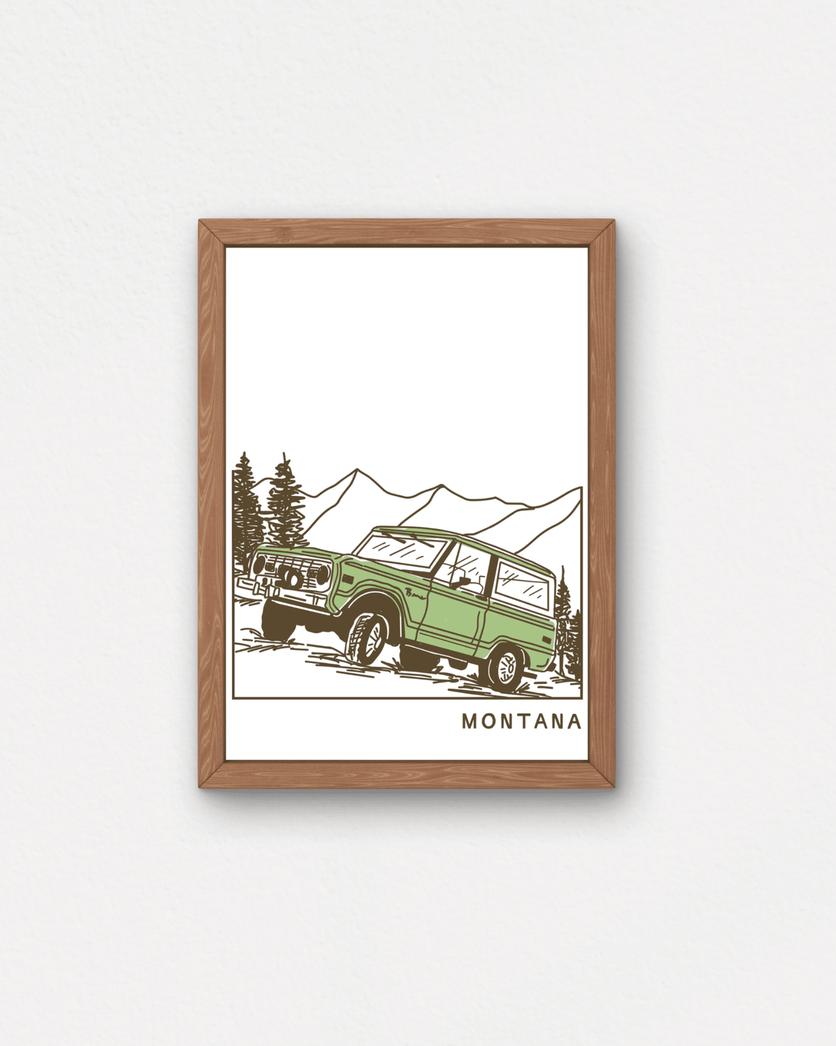 "Bronco Tough" Small Poster