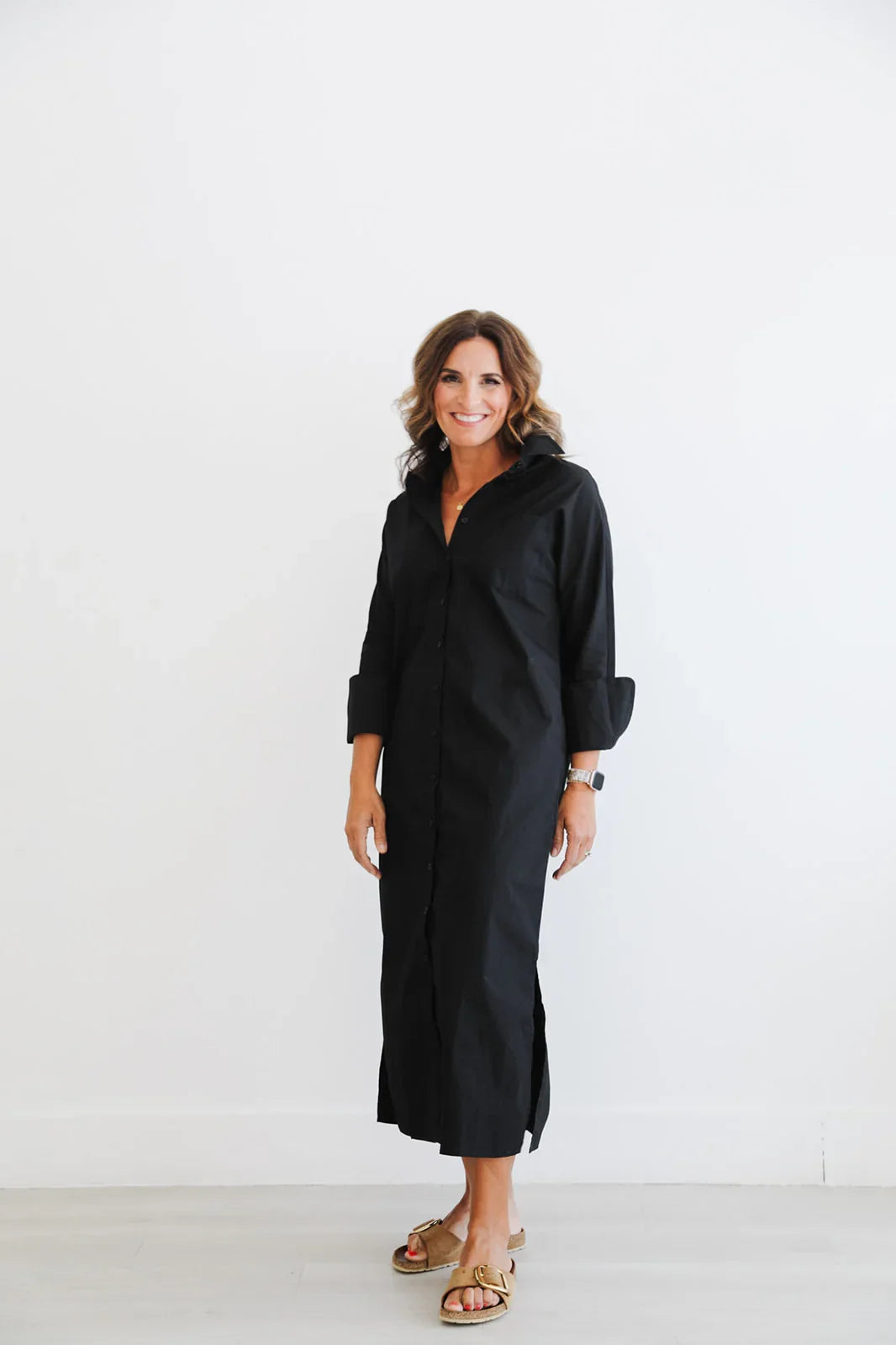 The Shirt Dress - Black