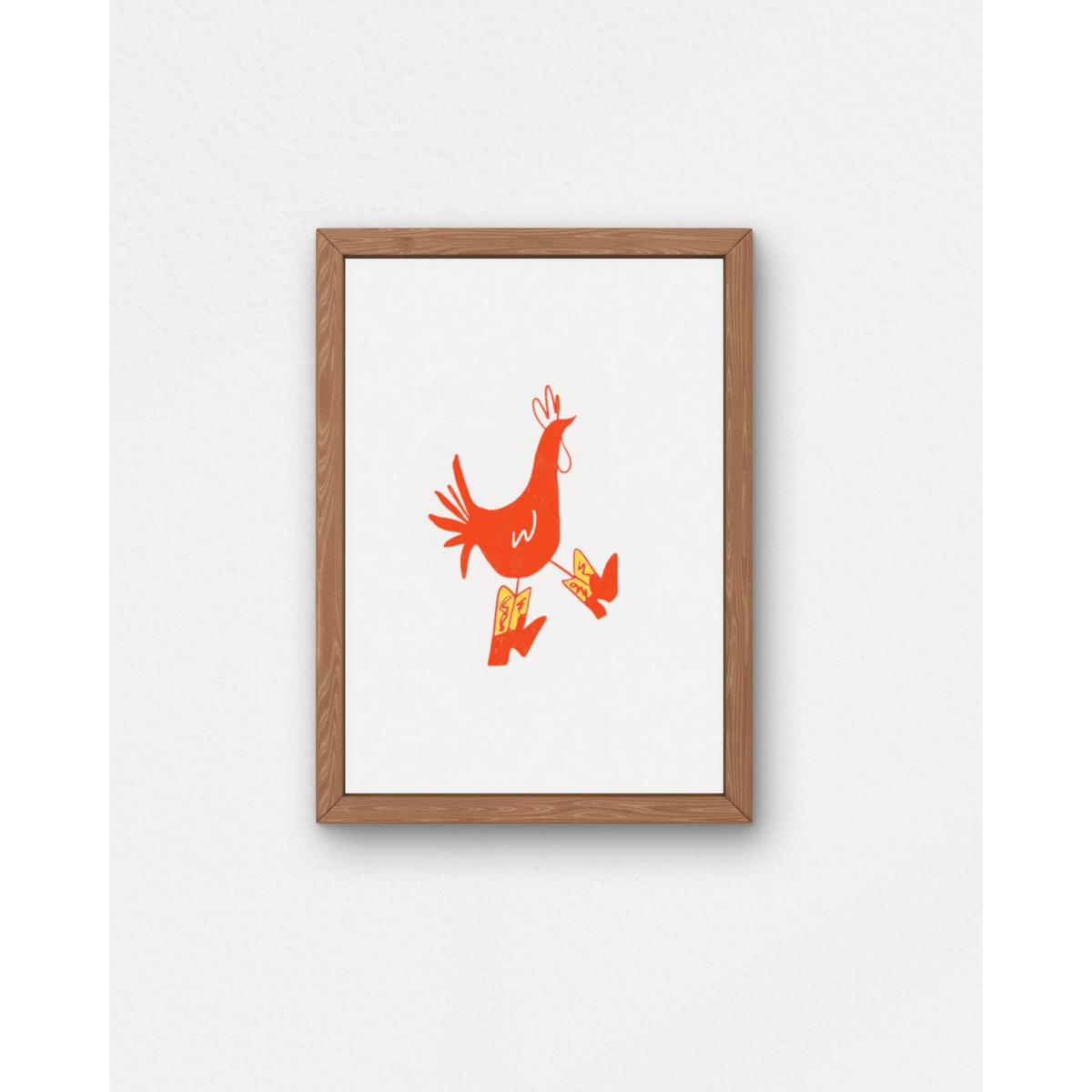 "Cowboy Chicken" Small Poster
