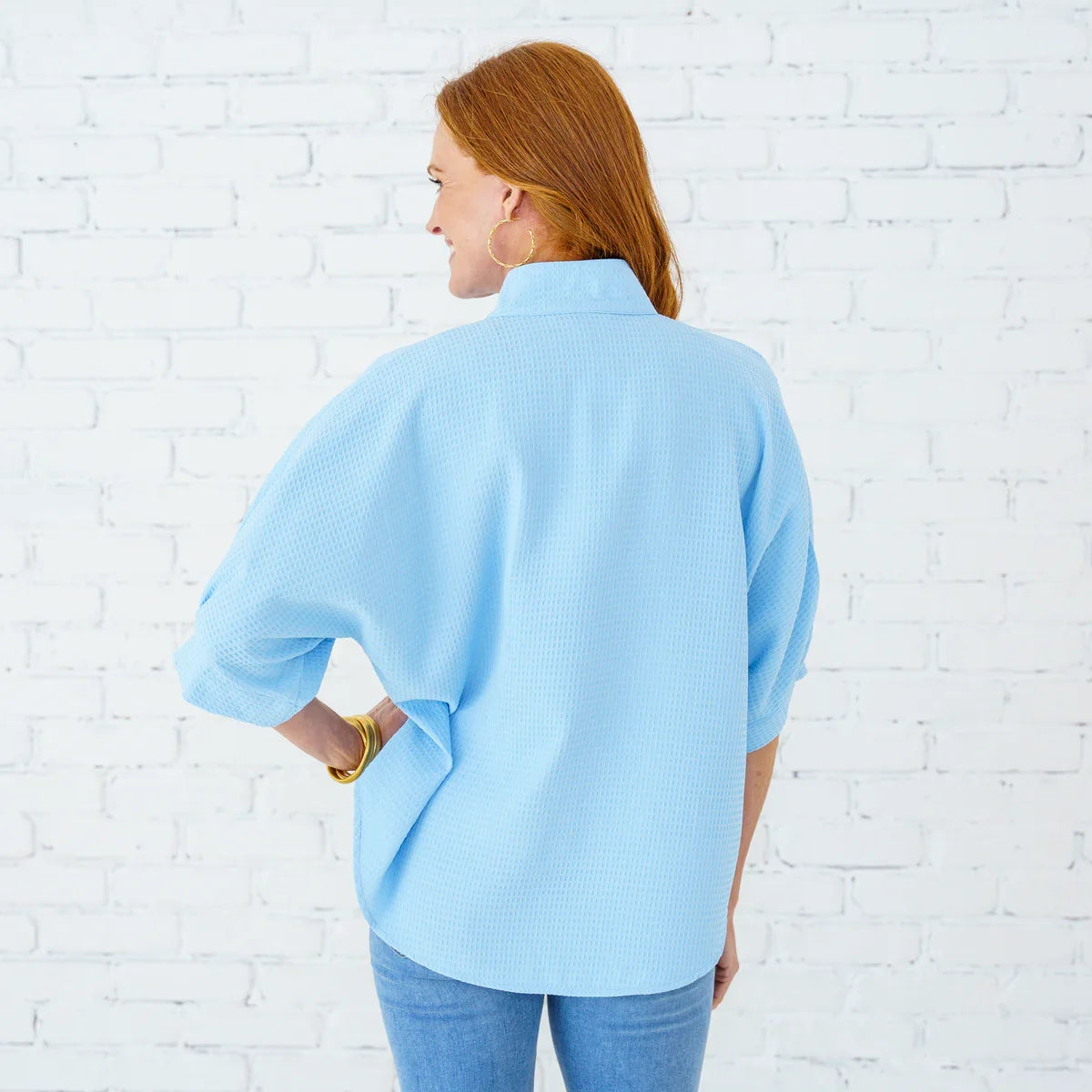 Caroline Top-Light Blue
