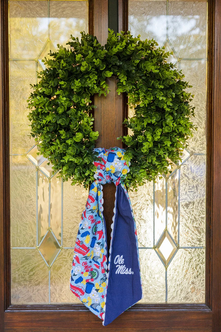 Ole Miss Rebels Wreath Scarf