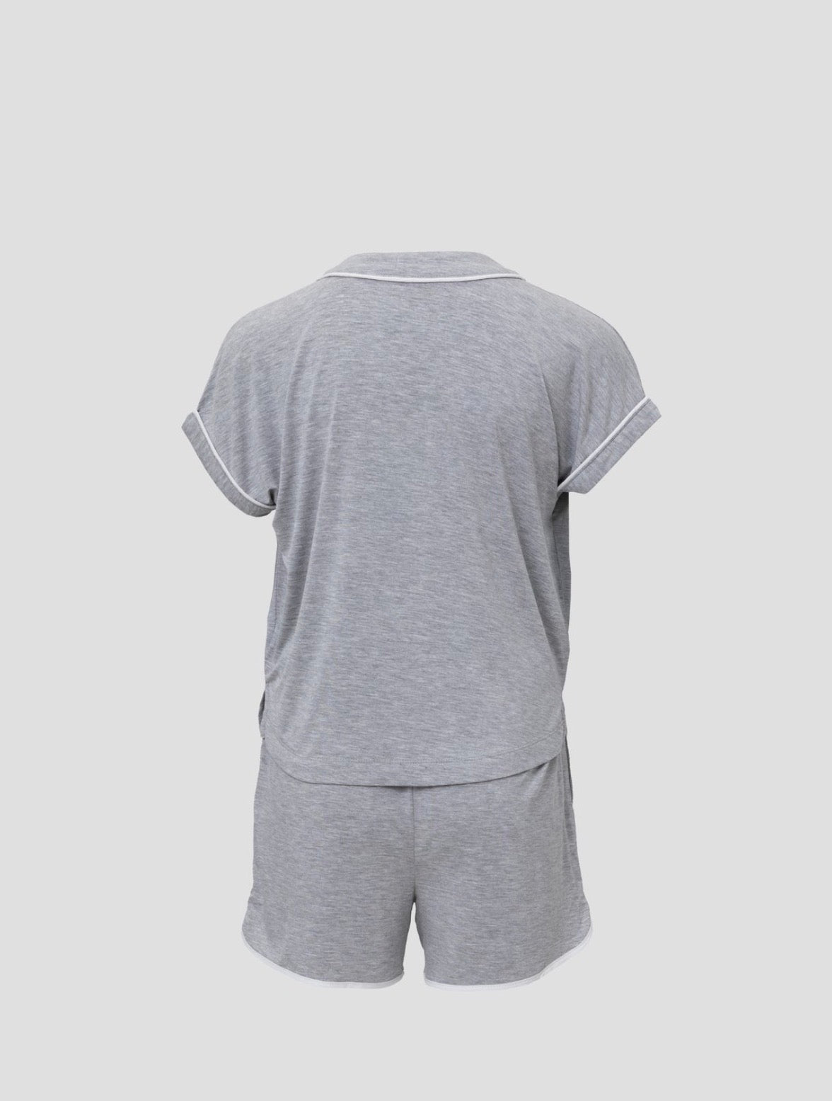 Malibu Collection Soft Jersey Piped PJ Set
