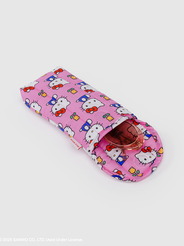 Puffy Glasses Sleeve: Hello Kitty Pink