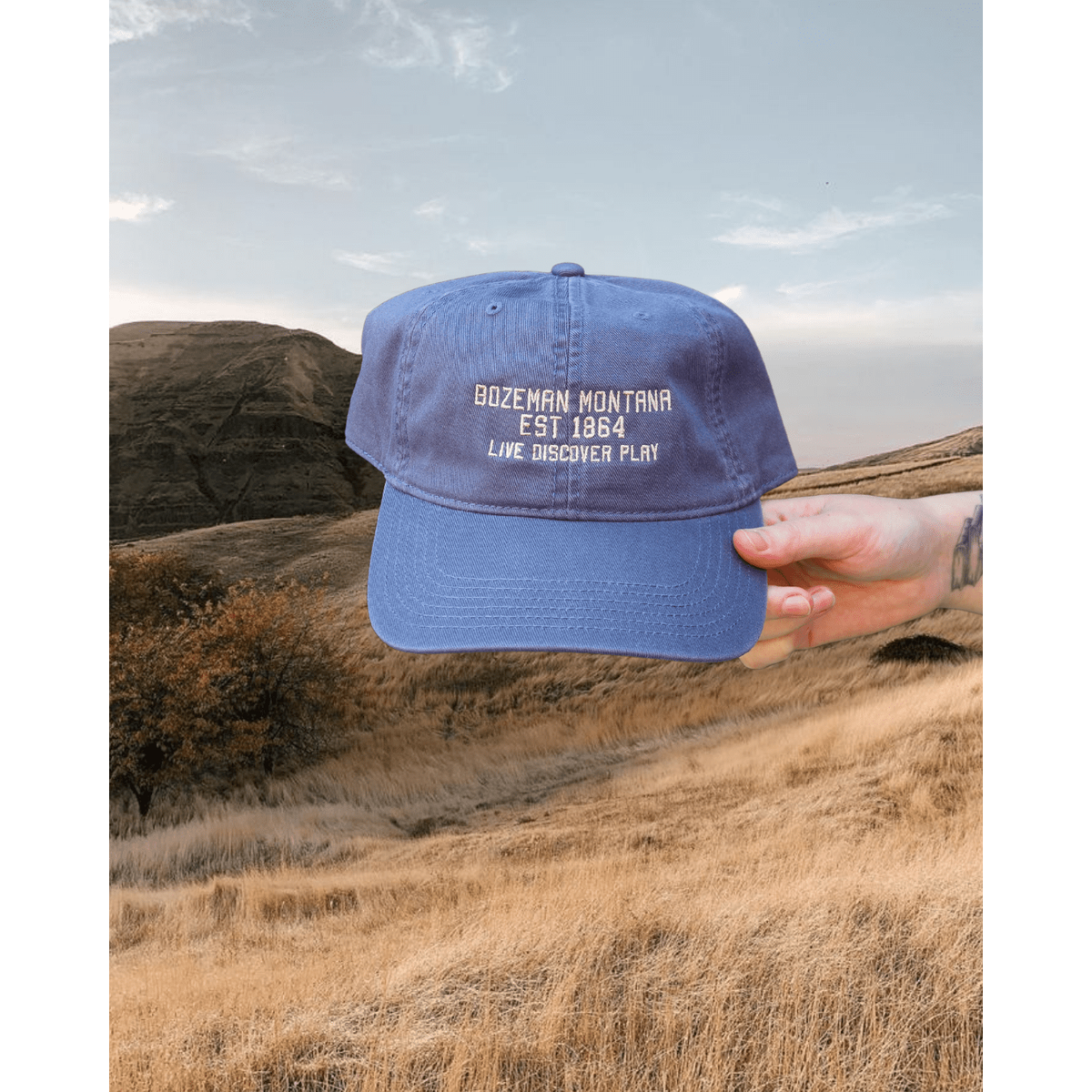 "Live Discover Play" Dad Hats