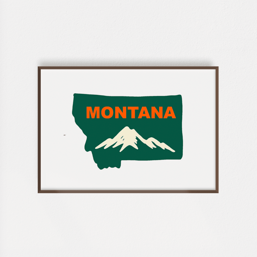 "Montana Mountain" Poster