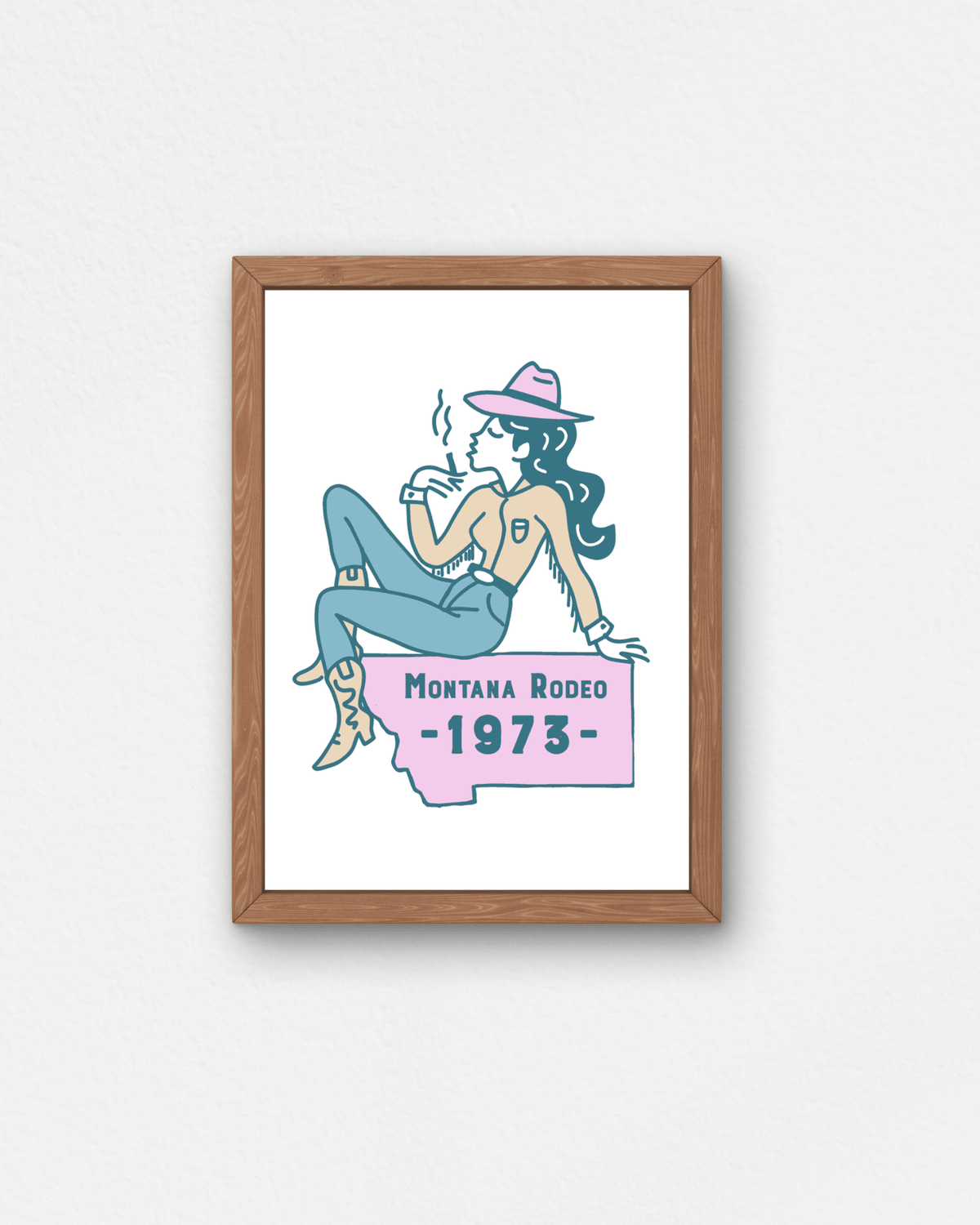 "Montana Rodeo" Small Poster
