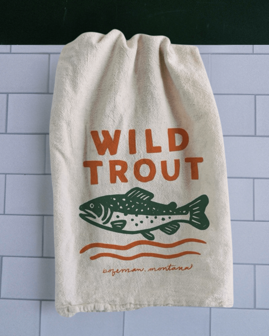 "Wild Trout" Tea Towel